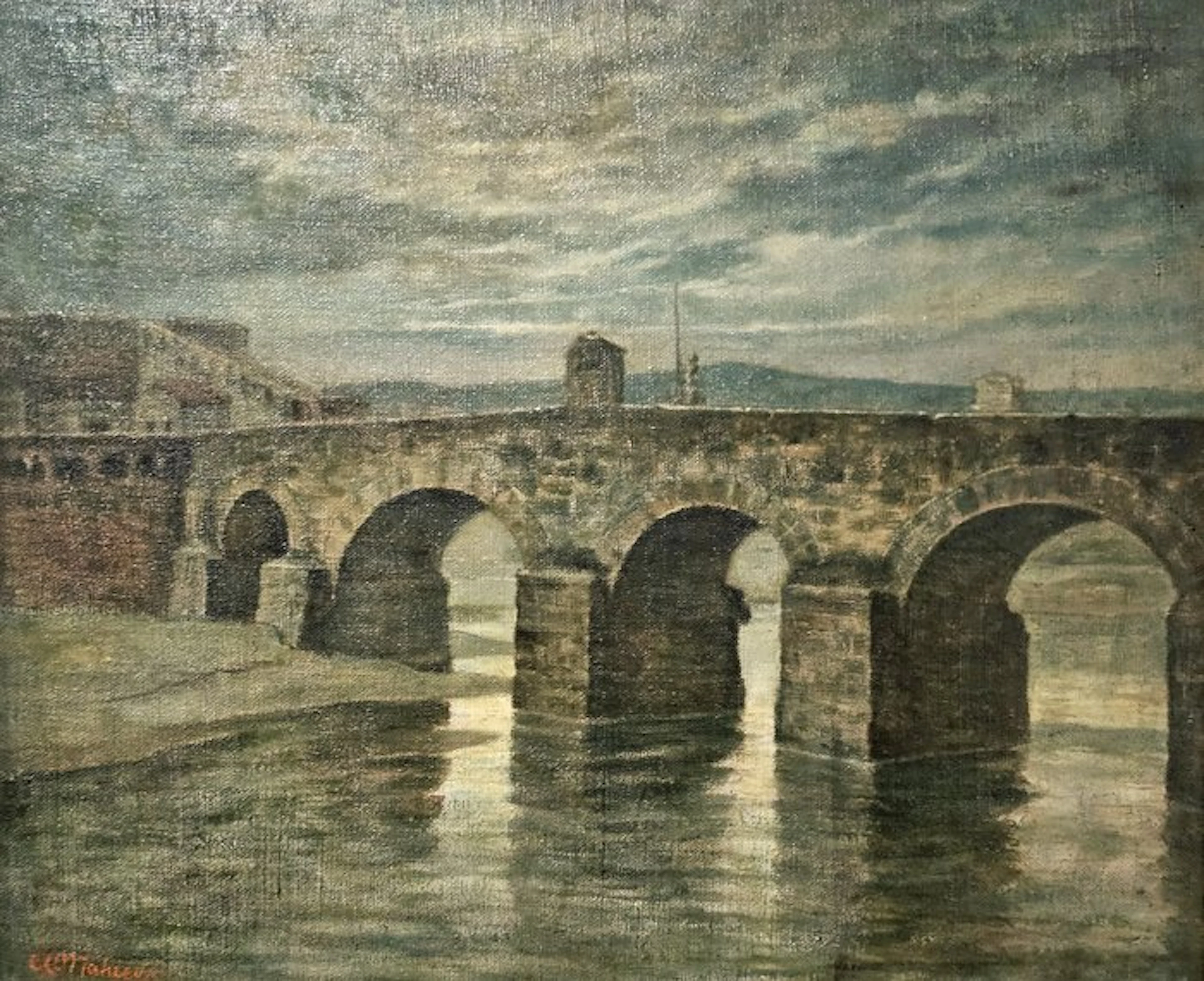 Alfredo Mahieux (1887-1968) - Il ponte