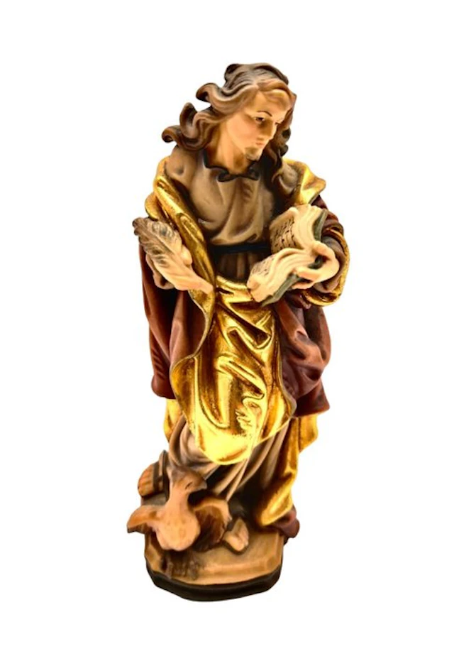Costa made in Italy - Sculpture, San Giovanni - Dipinto a mano - 20 cm - Wood