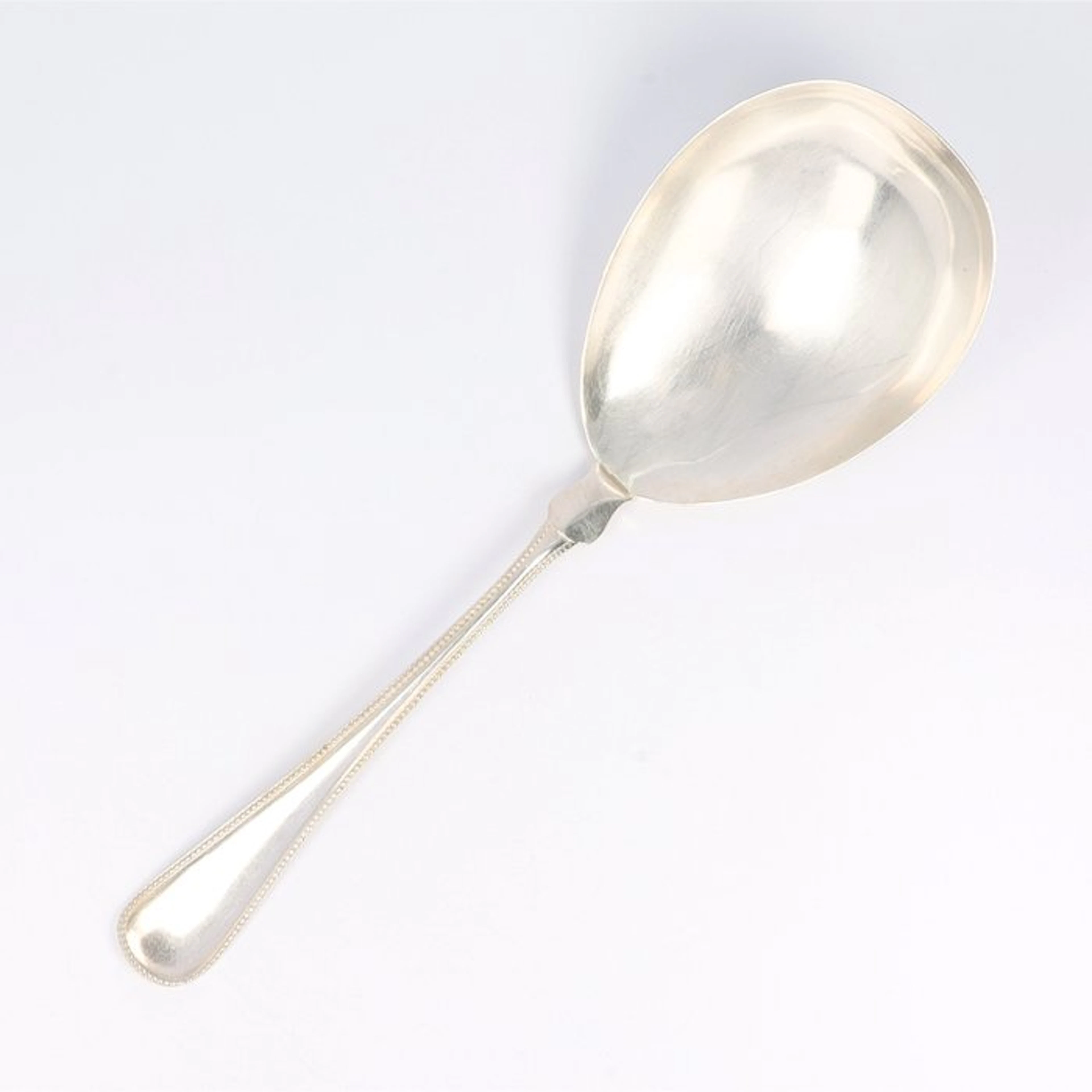 Lutz & Weiß. Parelrand. - Rice spoon - .800 silver