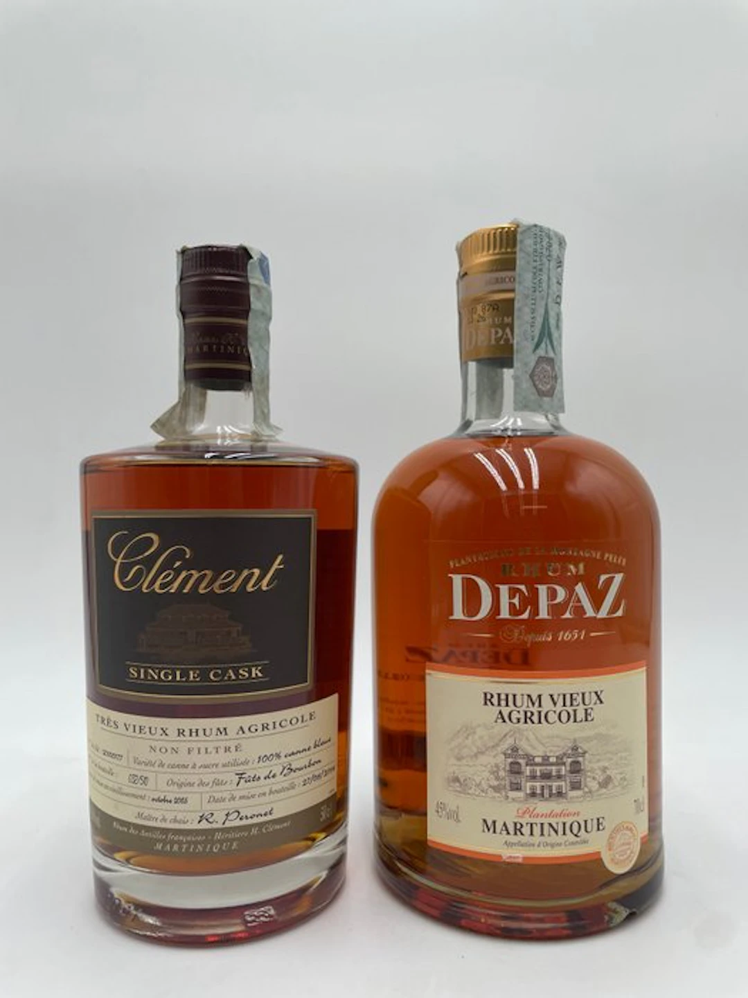 Clément, Depaz - 2005-2014 Single Cask + Plantation VO - 70cl - 2 bottles