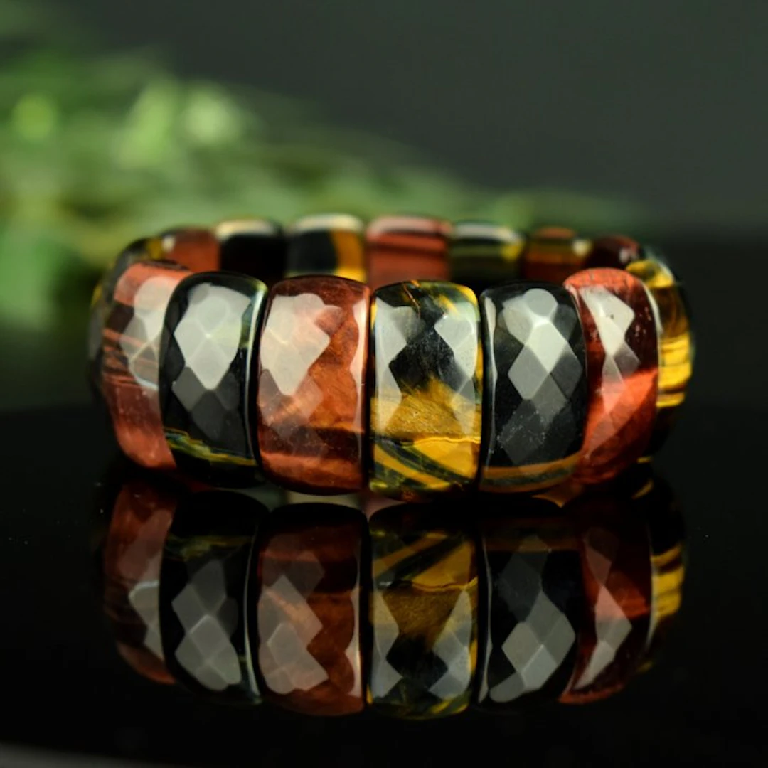 Natural Multicolored Tiger's Eye - Top quality - Hawk's...