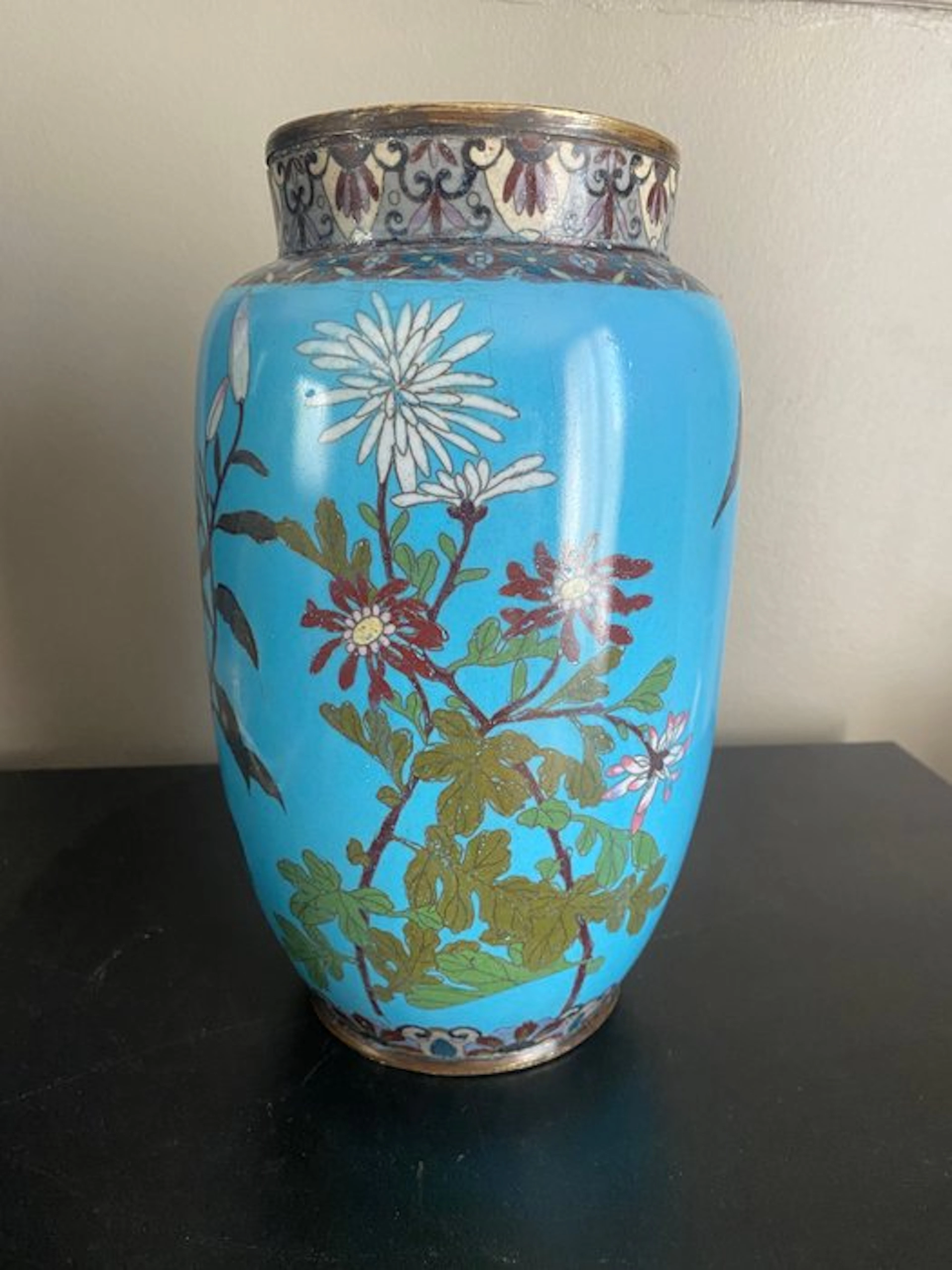 Vase - Copper - Japan - Meiji period (1868-1912) - Cloisonné enamel vase.