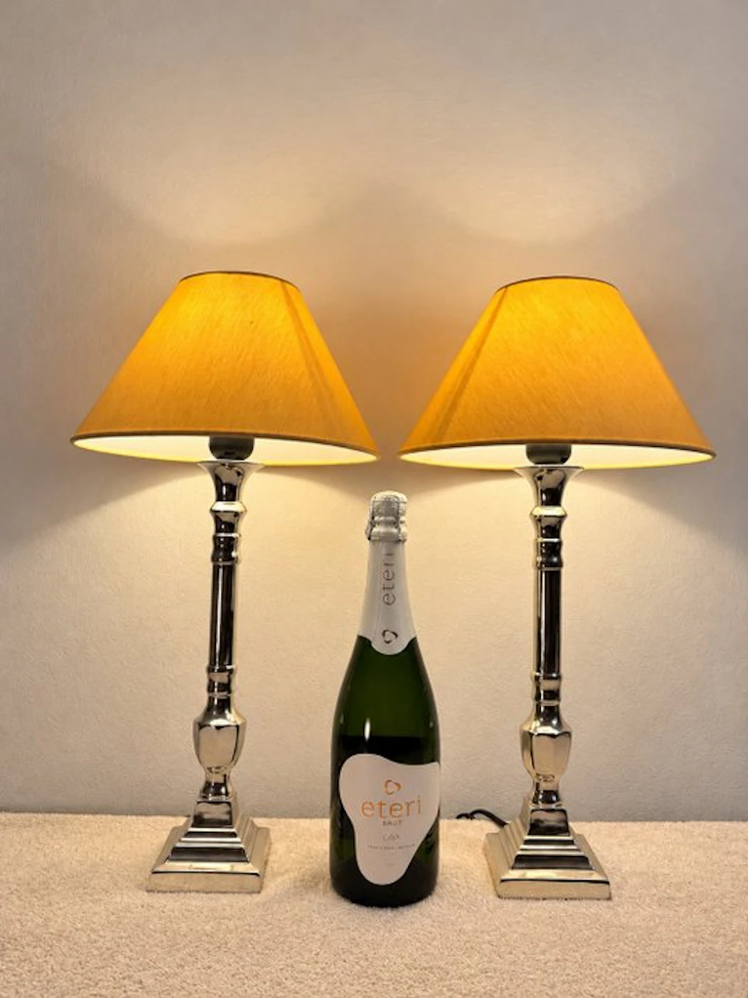 Besselink Licht - Table lamp (2) - Metal, Chrome