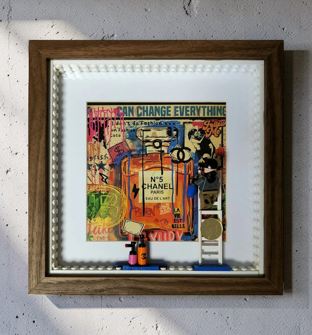 Lyssandre Saint York - CHANEL CAN CHANGE EVERYTHING - lego street artwork