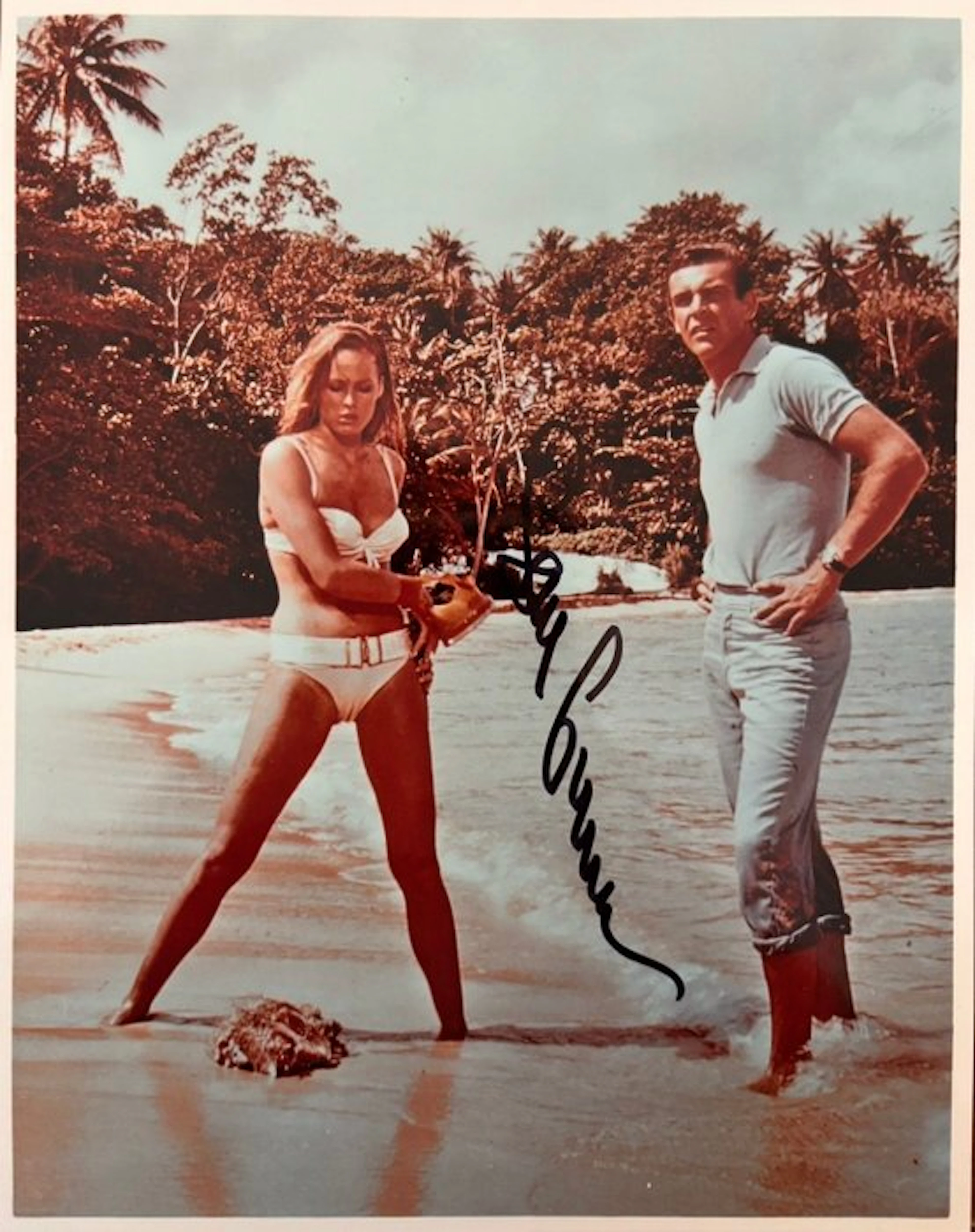 Sean Connery - James Bond Dr. No — Signed still by Sean Connery - With COA