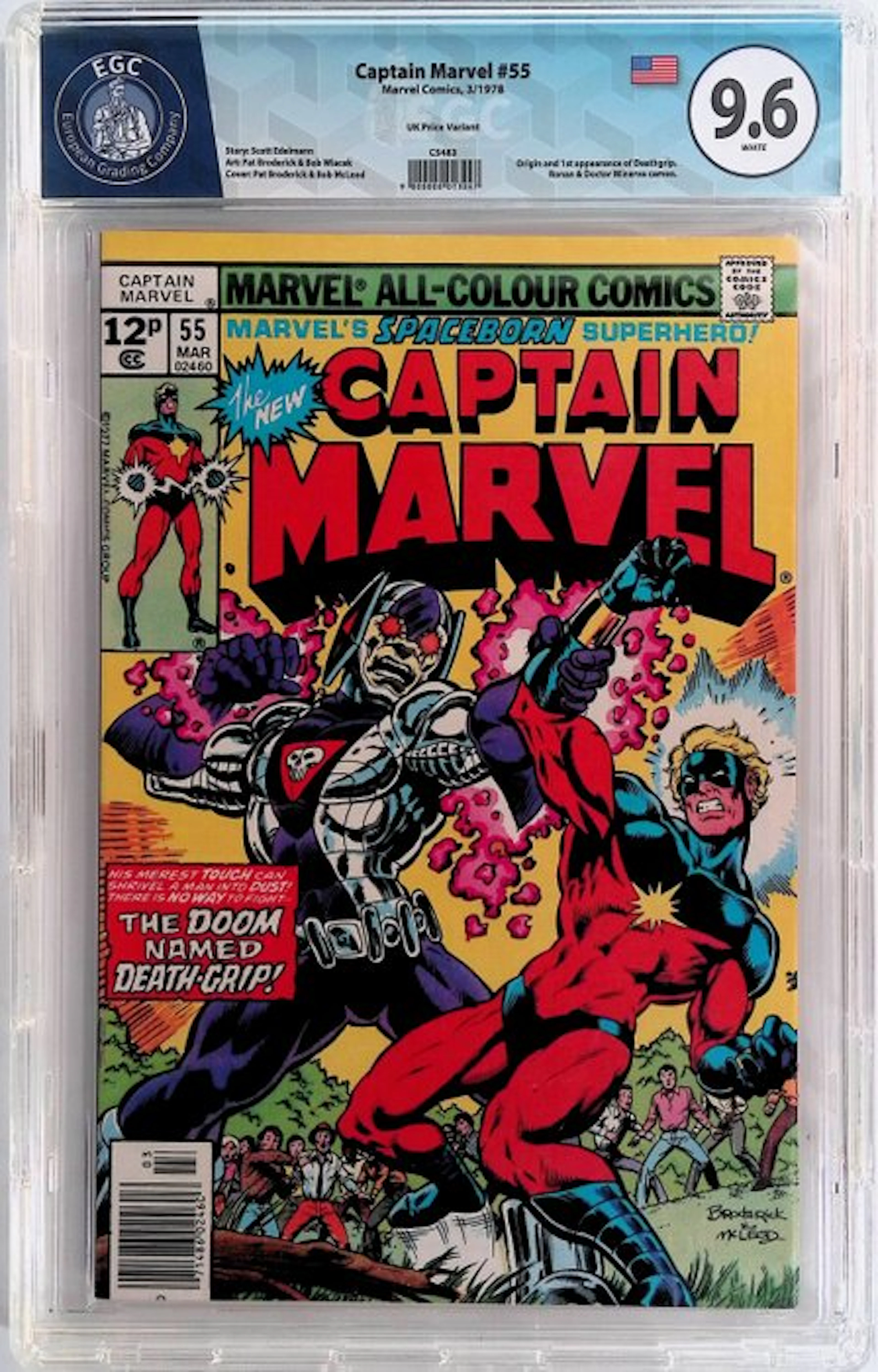 Captain Marvel #55 - EGC 9.8 - 1 Graded comic - First edition - 1978