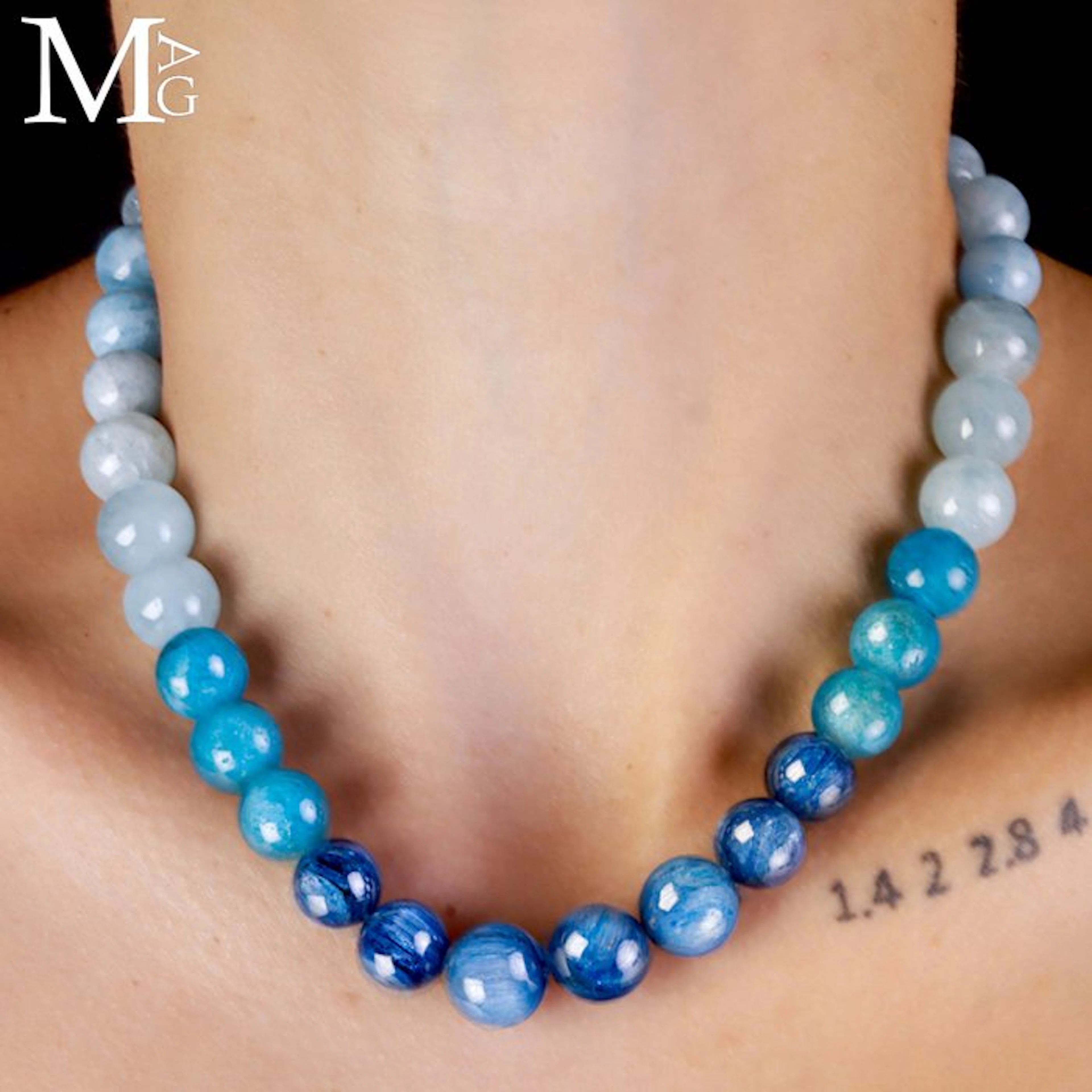 Natural Blue Gemstone - Necklace in Kyanite