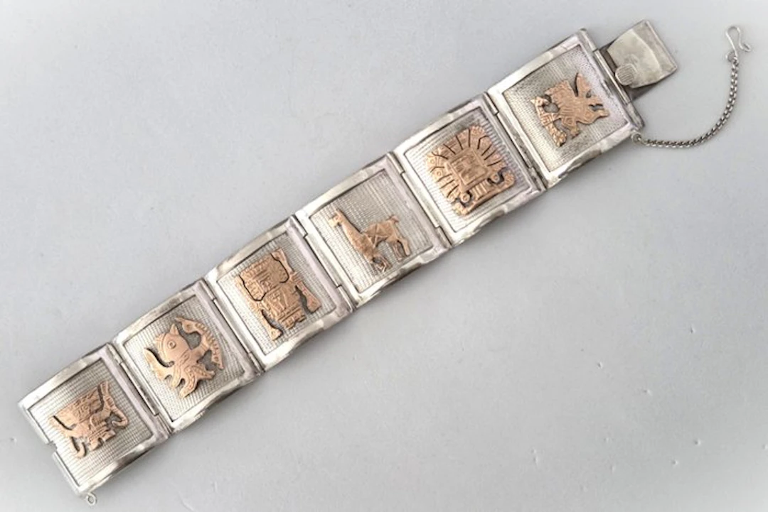 Bracelet - Peru 925 silver and 18K gold