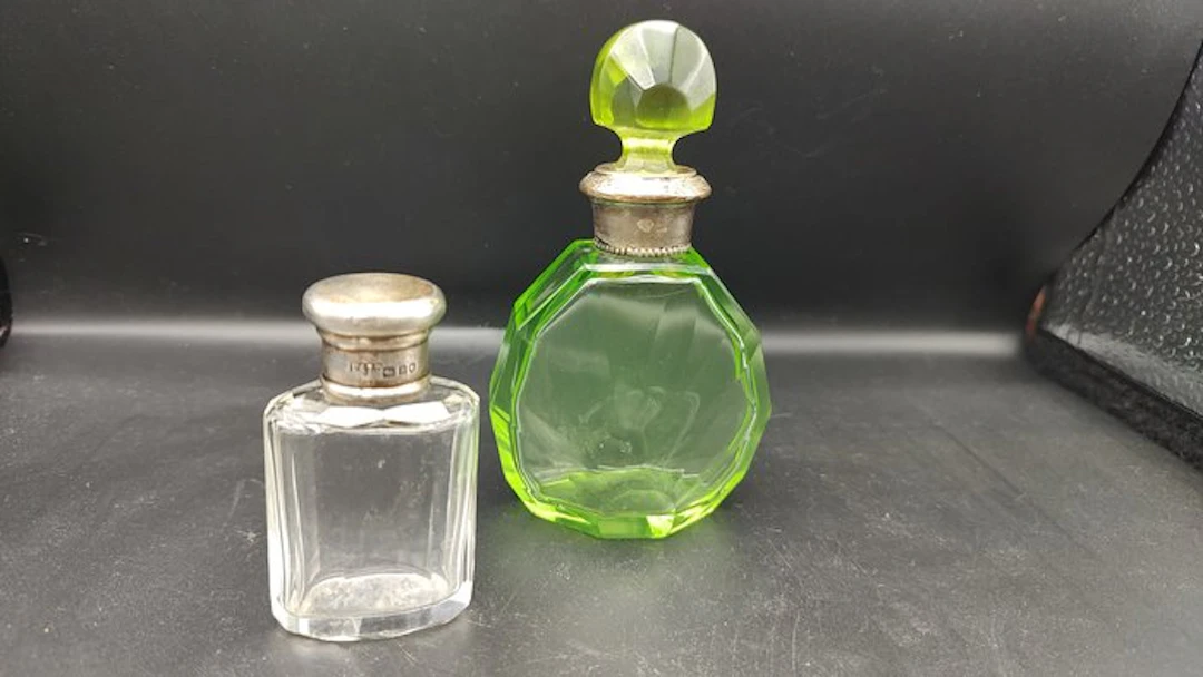 Perfume flask (2) - .925 silver - Ouraline Perfume Bottle