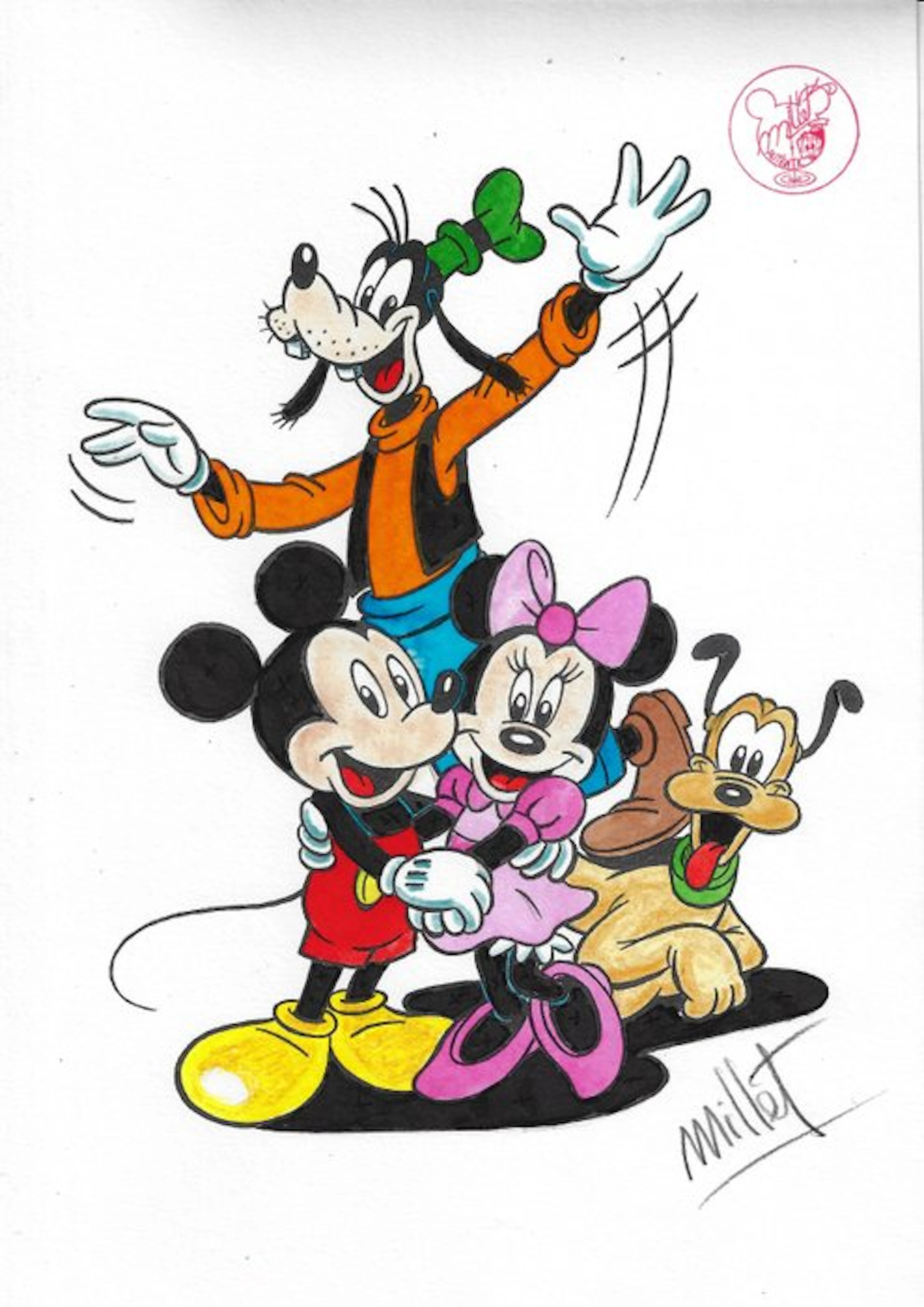 Millet - 1 Watercolour - Mickey Mouse - Vintage Style - 2026