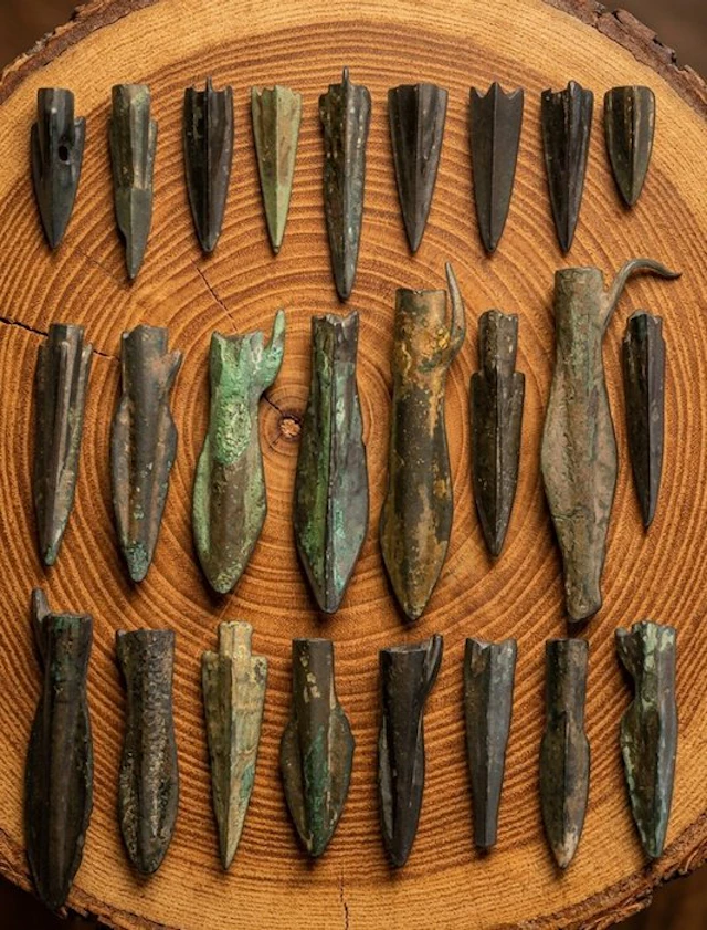 Scythian Bronze Collection of arrowheads -25 pcs.Good condition