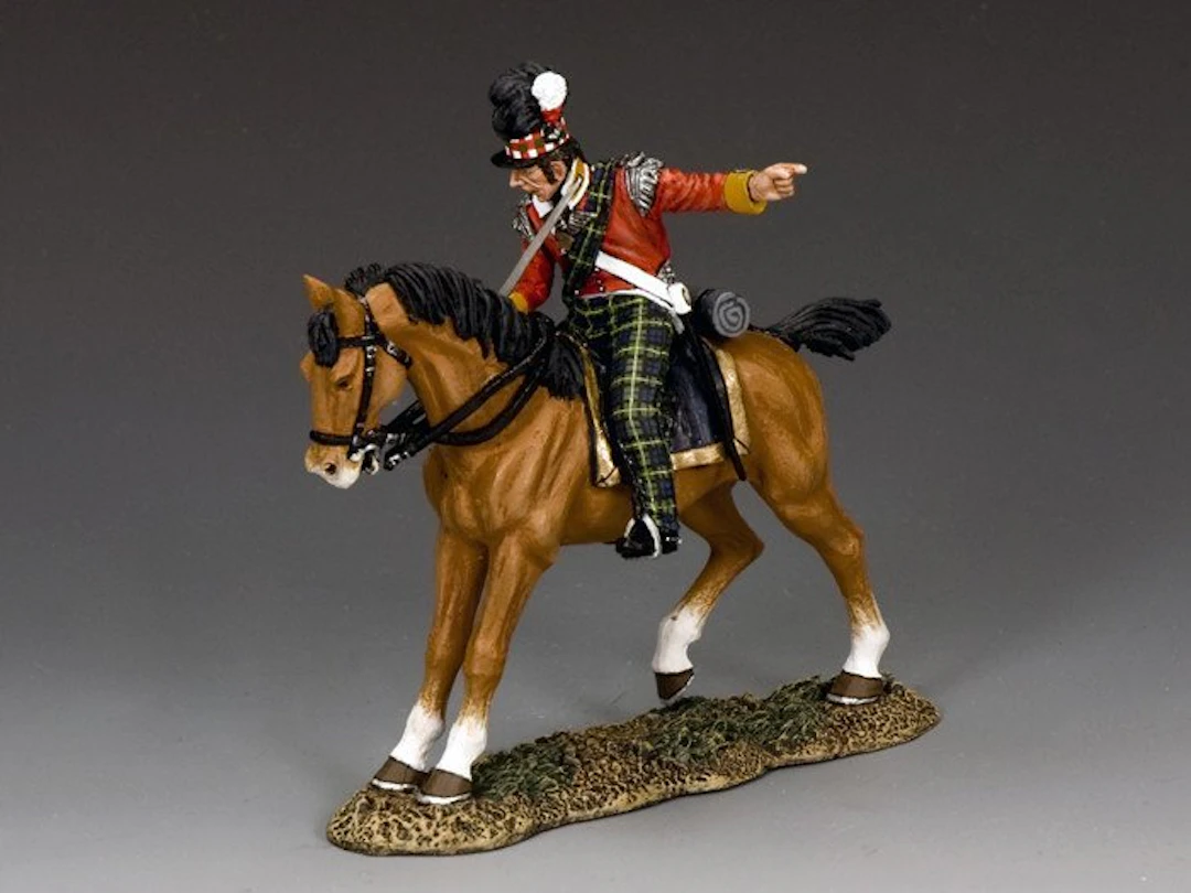 King & Country - Pewter soldier - NA292 “Mounted Highland Officer” - Tin