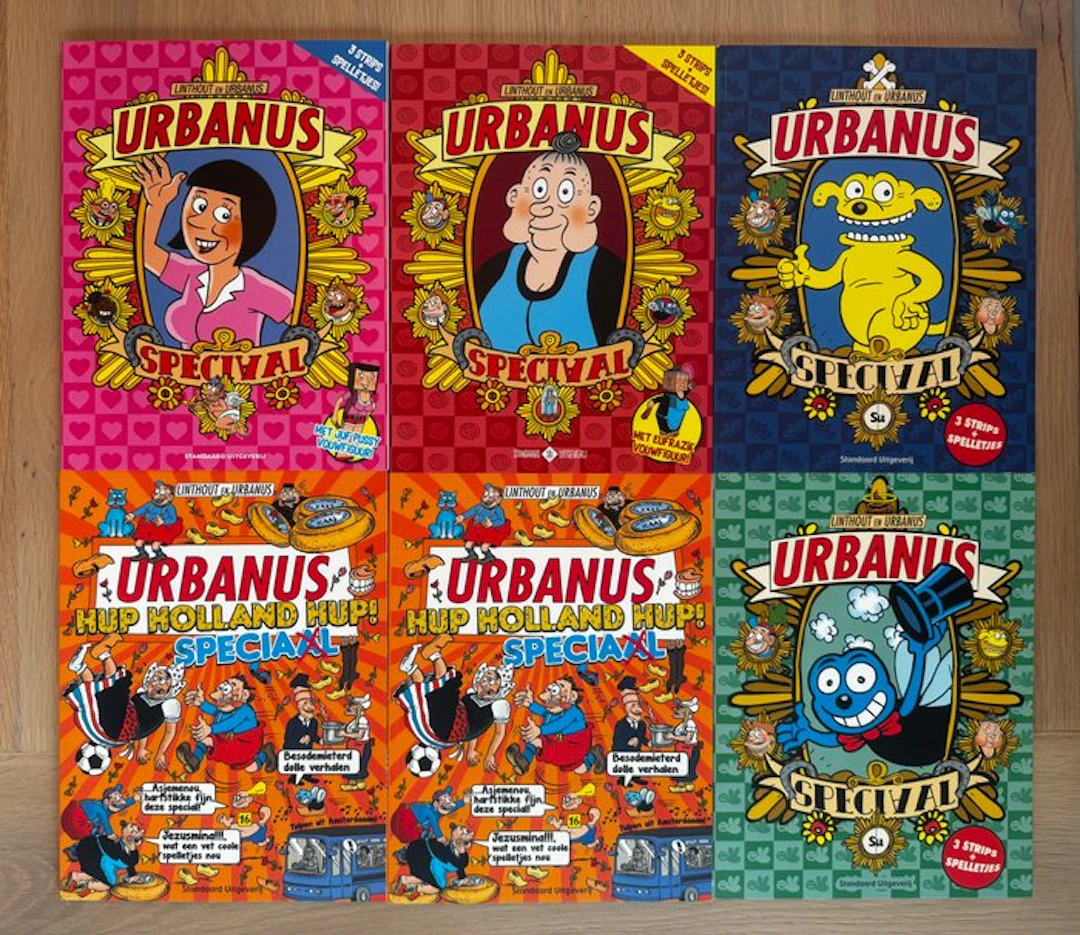 Urbanus 11 t/m 15 - Urbanus Speciaal - opdrachttekeningen...