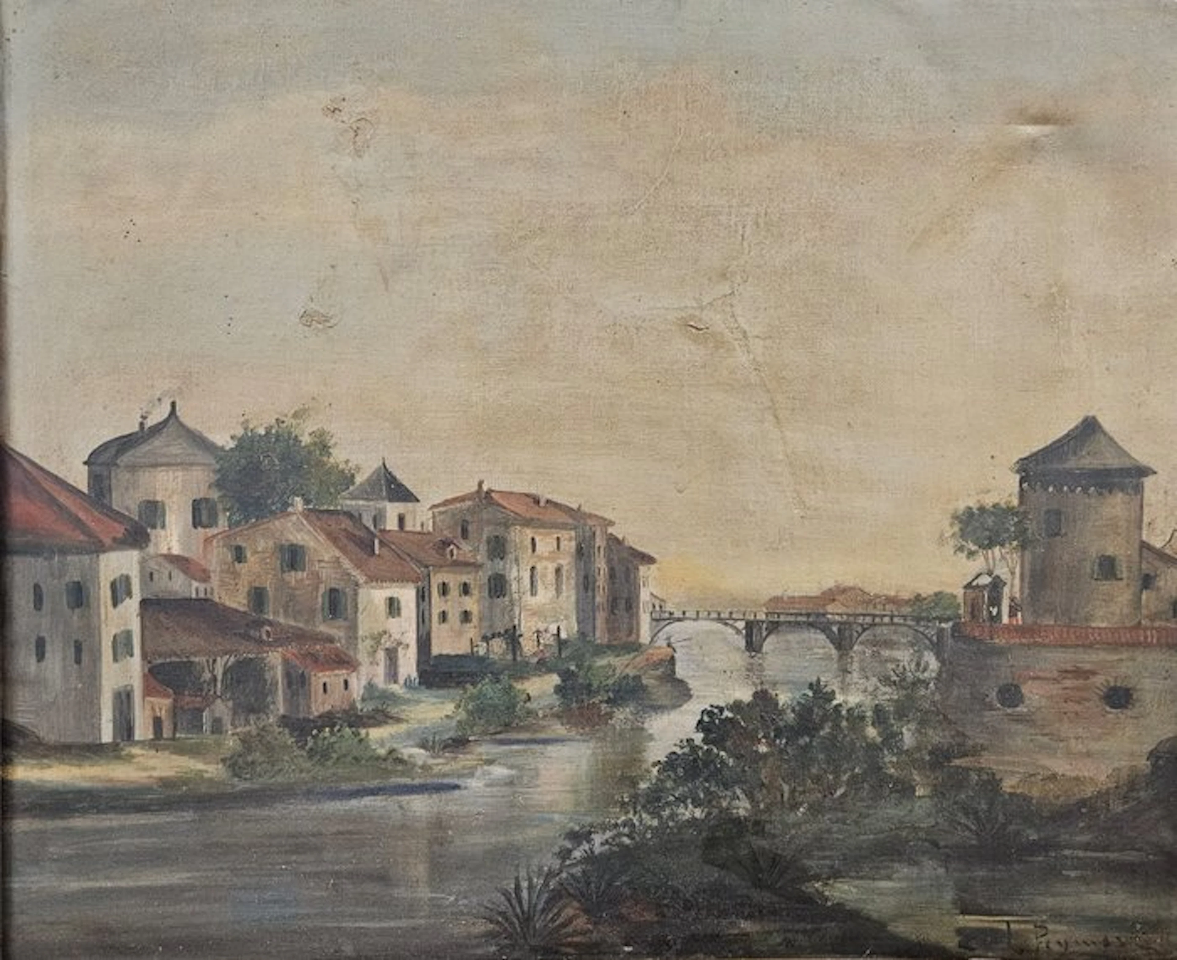 Escuela Impresionista Europea (XIX) - Paisaje de RIo