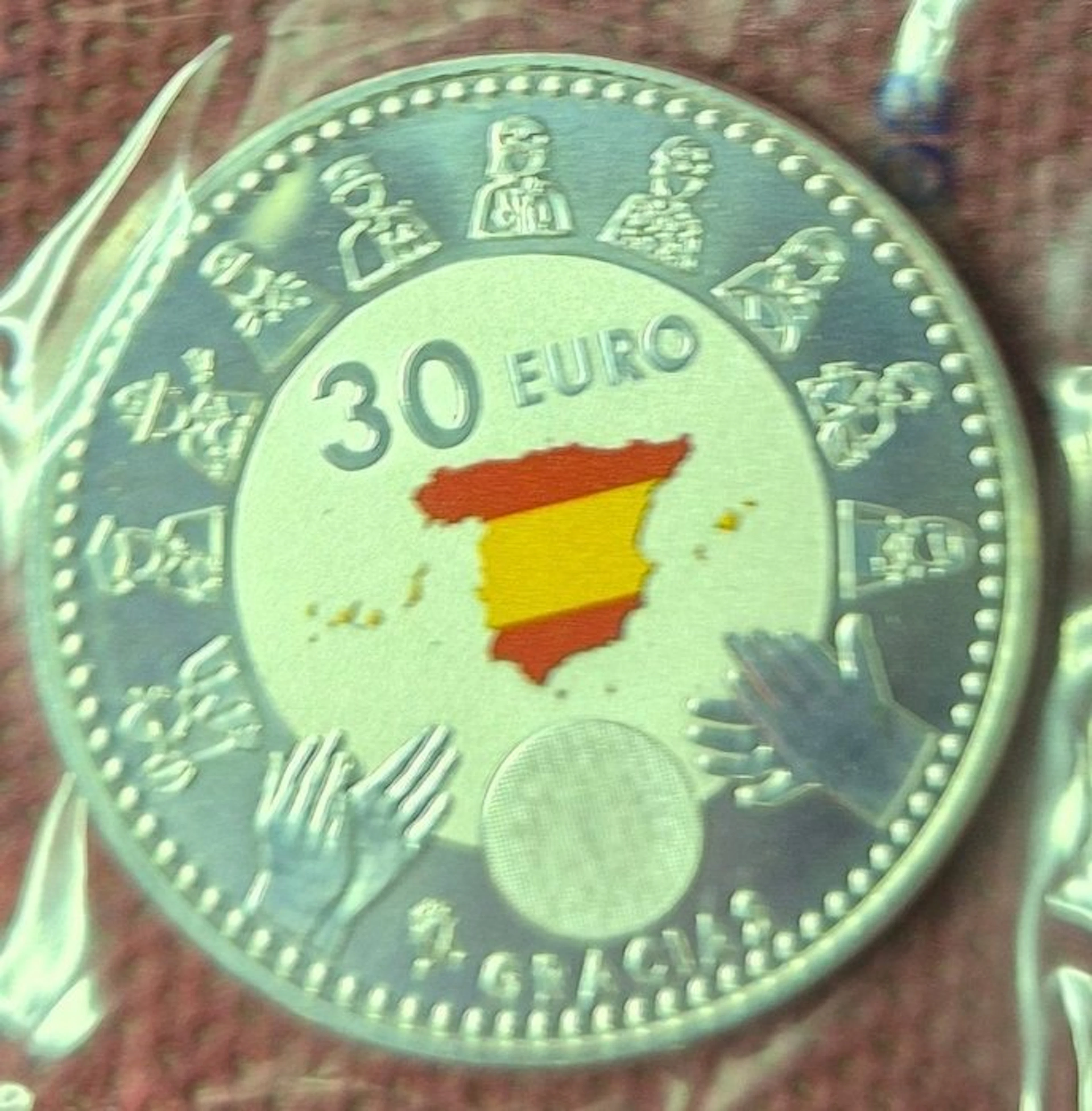 Spain. 30 Euro 2020 "Gracias" (No reserve price)