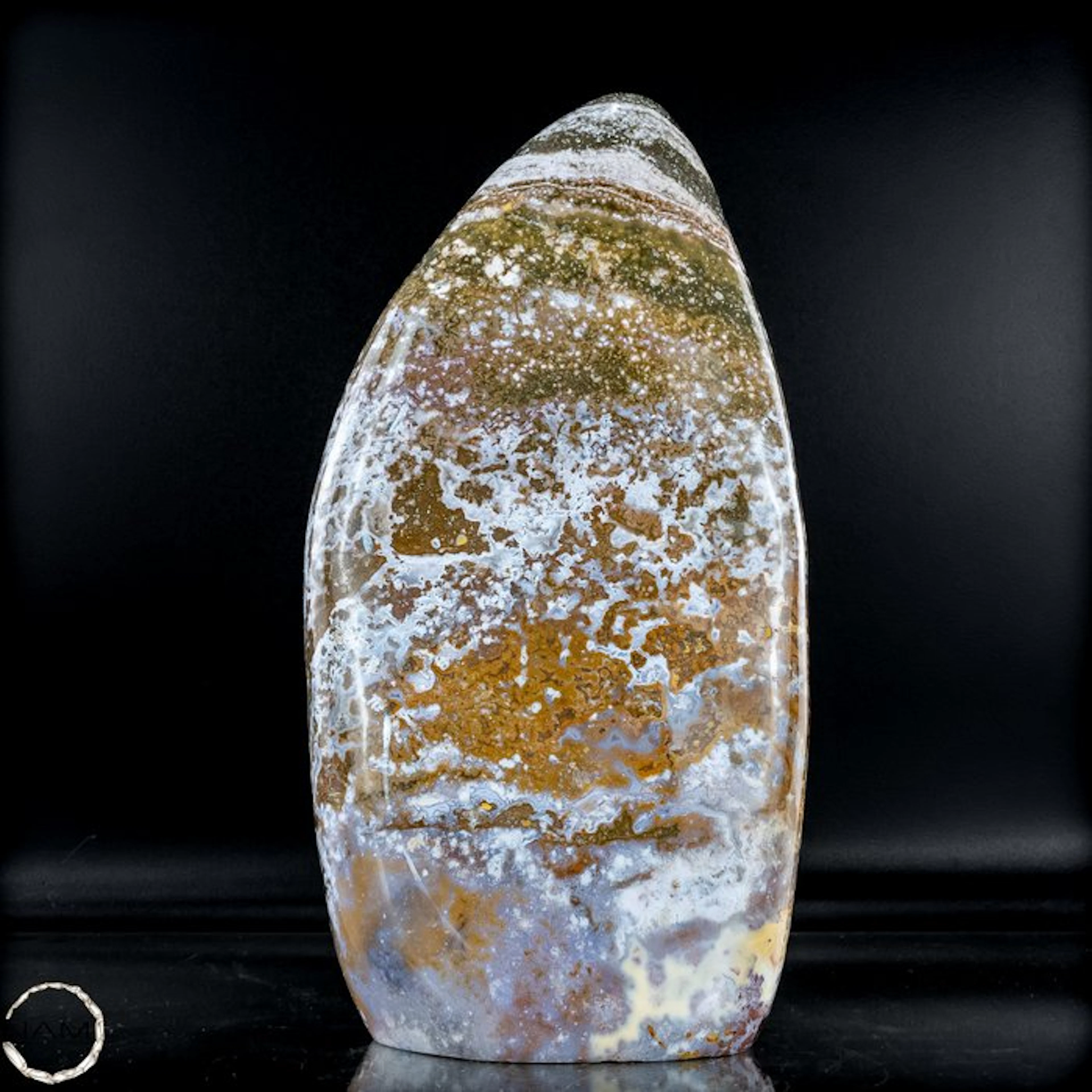 Ocean Jasper freeform – a harmonious natural work of art in soft earth tones