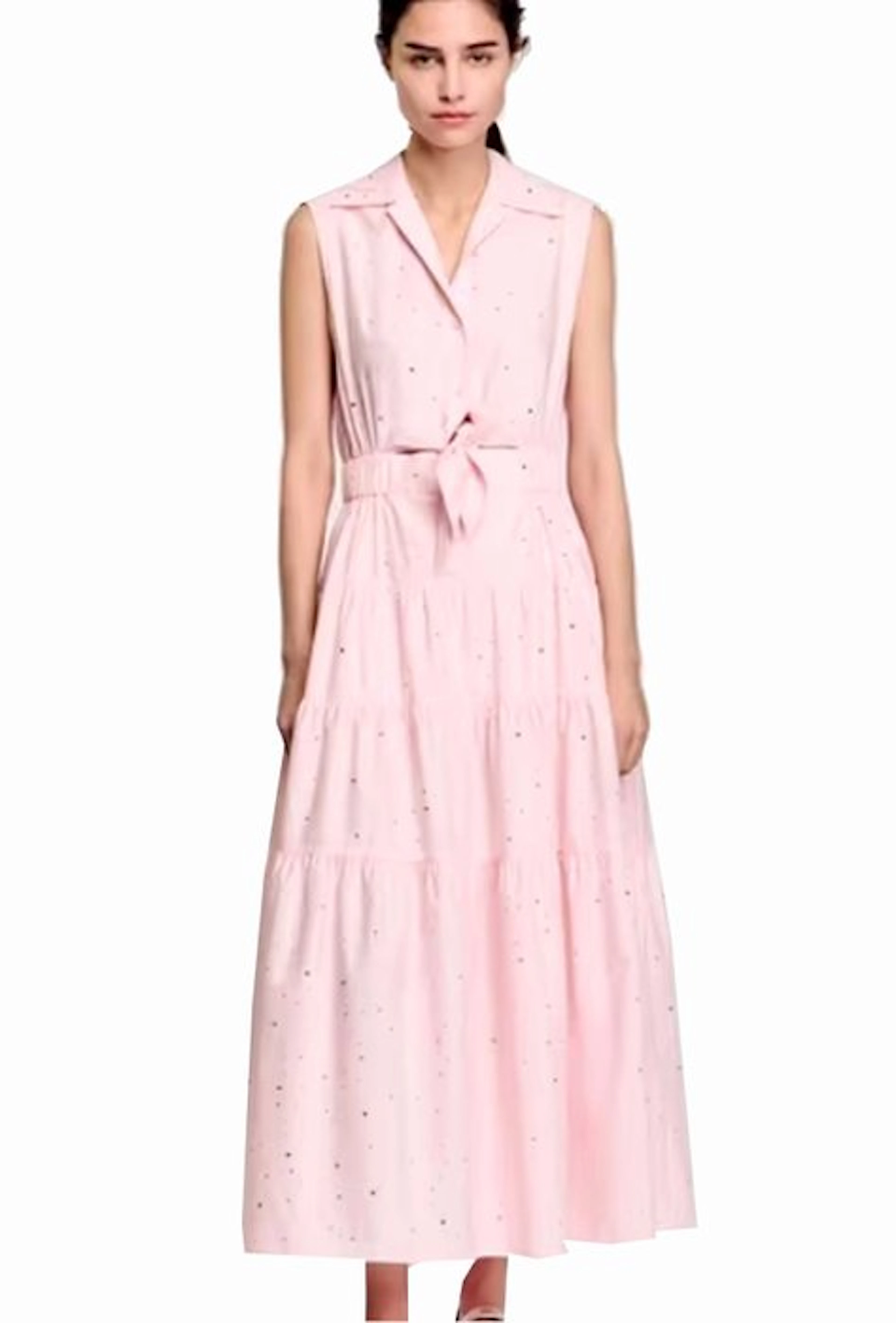 SANDRO - Azazel Swarovski Detailed Maxi-Jurk - Dress