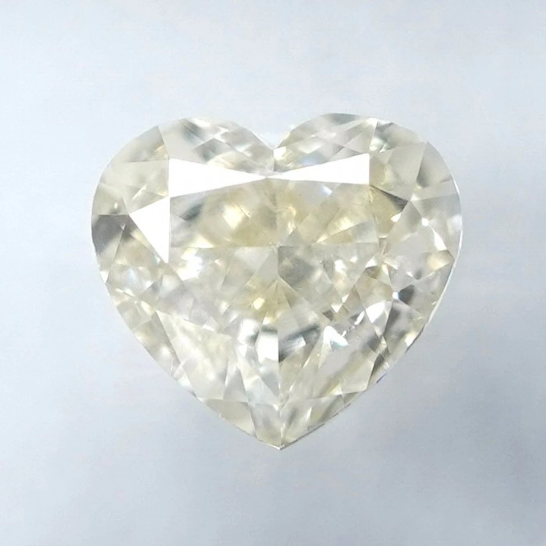 1 pcs Diamond (Natural coloured) - 0.51 ct - Heart - Very...