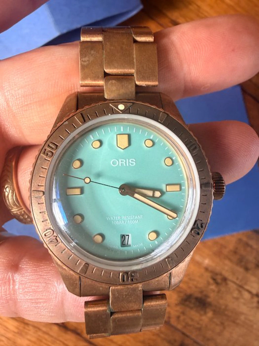 Oris - Divers Sixty-Five Cotton Candy Bronze Automatic...
