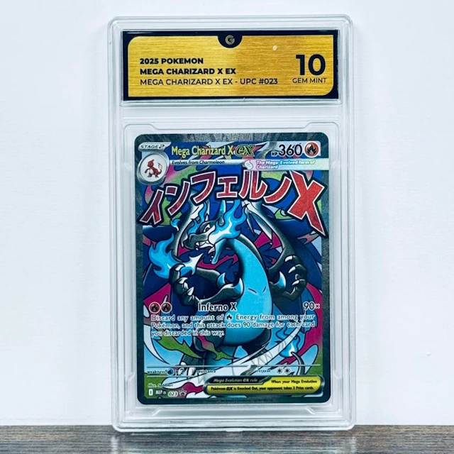Pokémon Graded card - Mega Charizard X ex 023 – Pokémon - GG 10