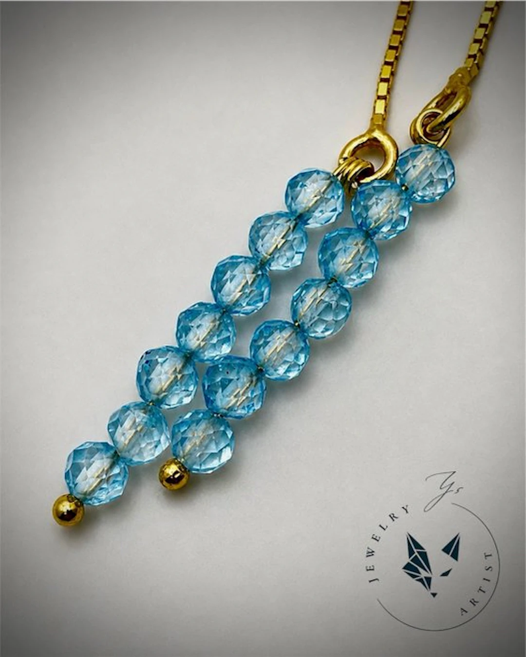 Designer Jewel - Topaz - 925 Silver - Certificate...