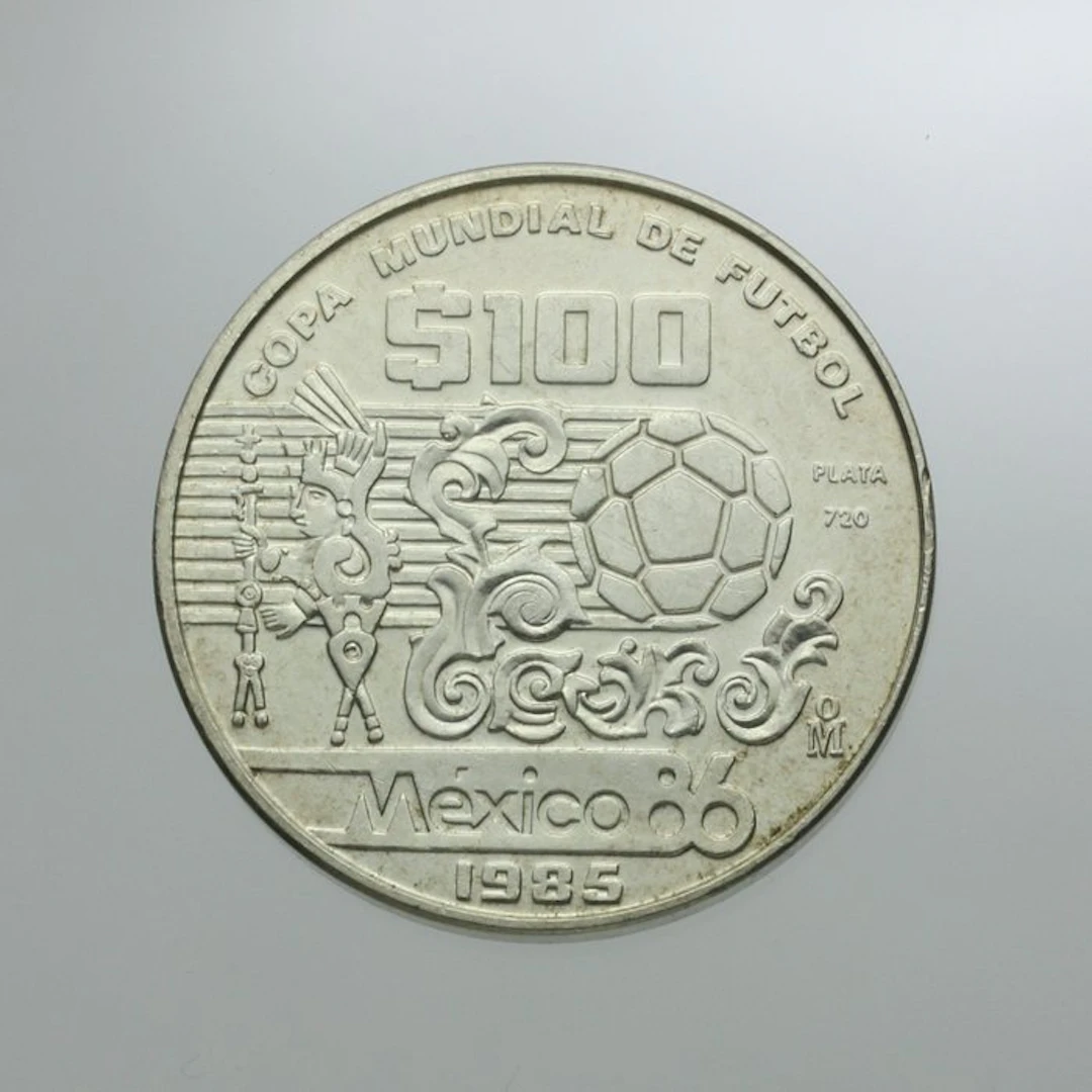 Mexico. 100 Pesos 1986 Coupe du monde (No reserve price)
