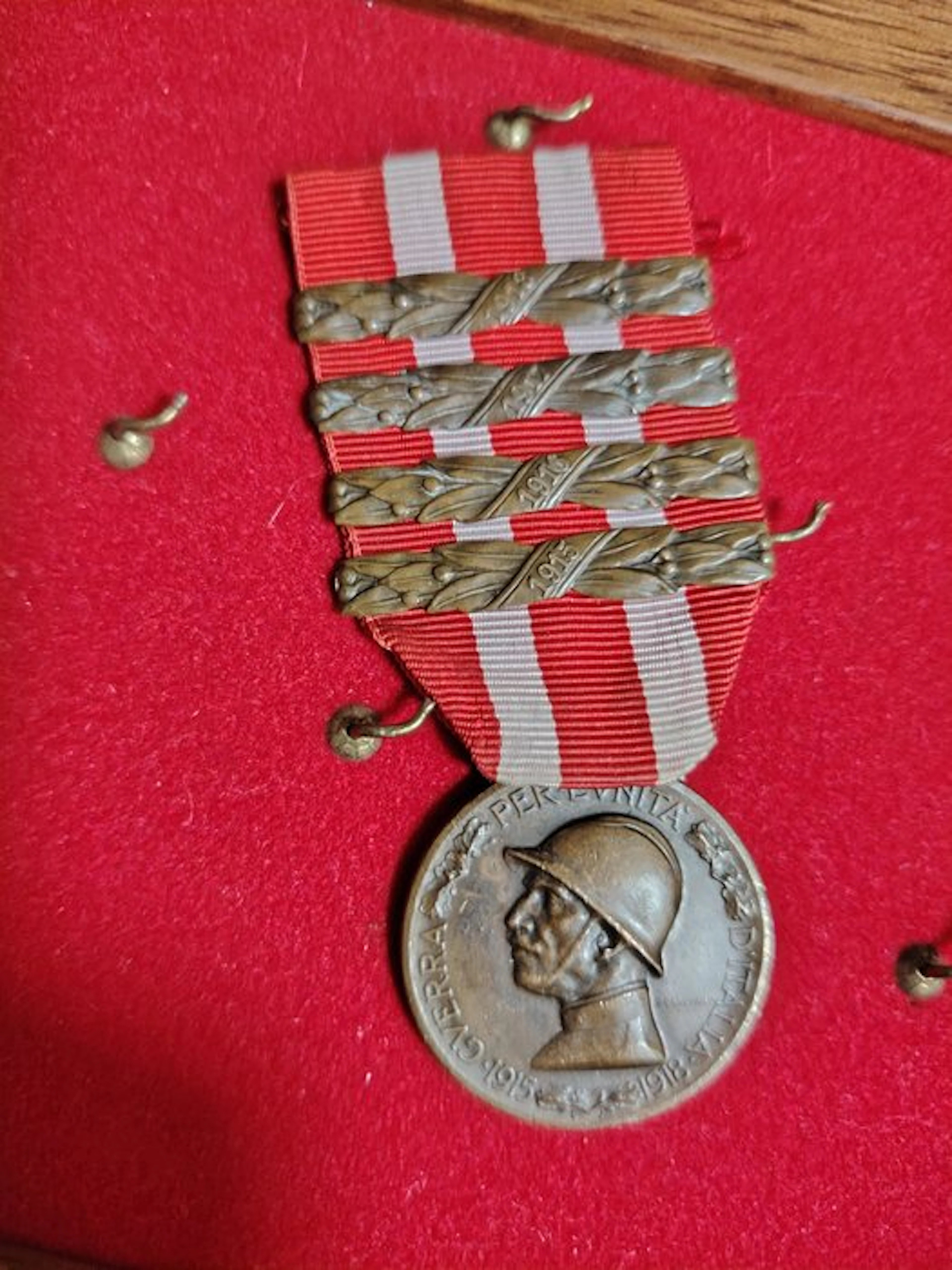 Italy - Army/Infantry - Reward - Medaglia WWI BRONZO NEMICO 1915-1918 - 1920