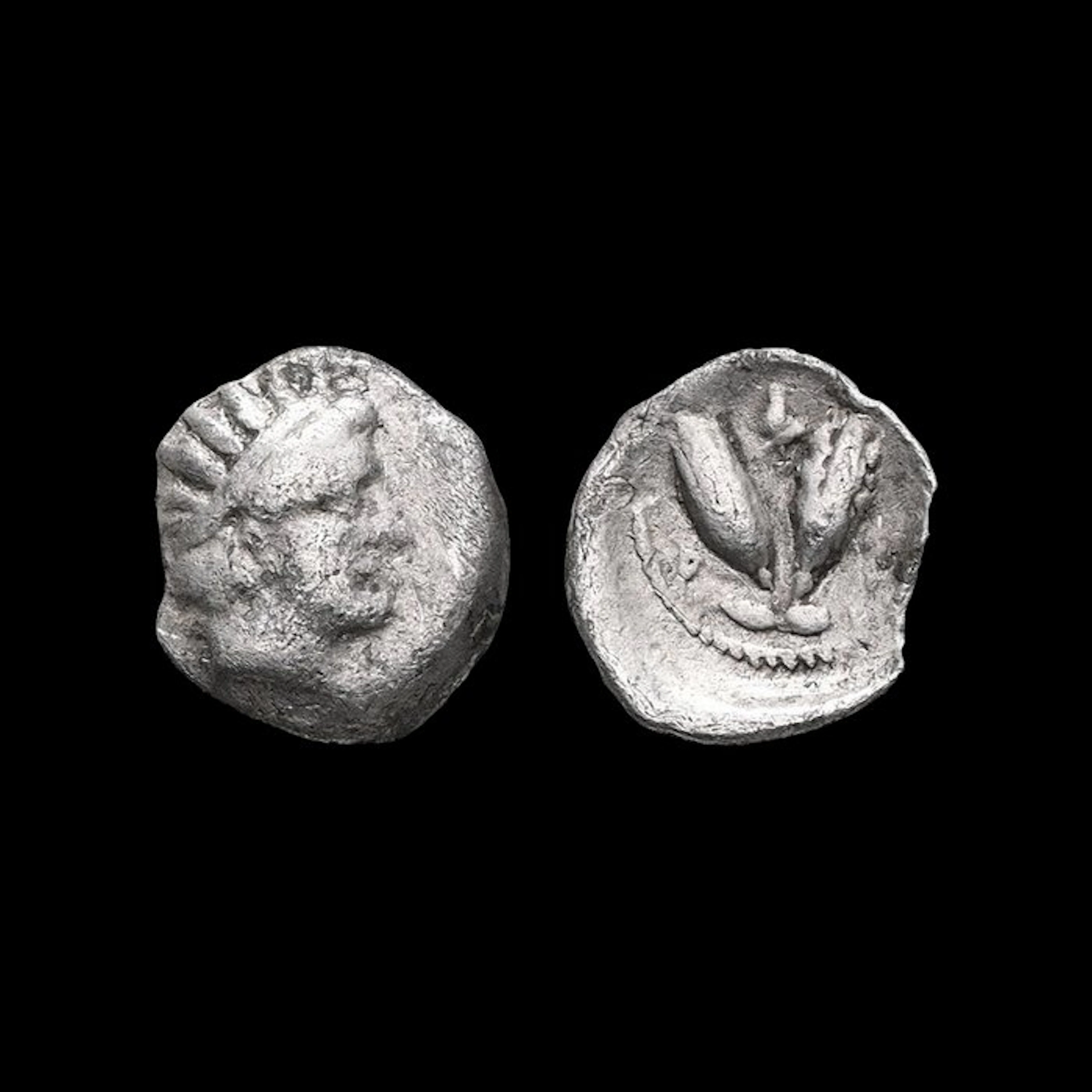 Islands off Caria, Rhodos Diobol Ca. 275-250 BC