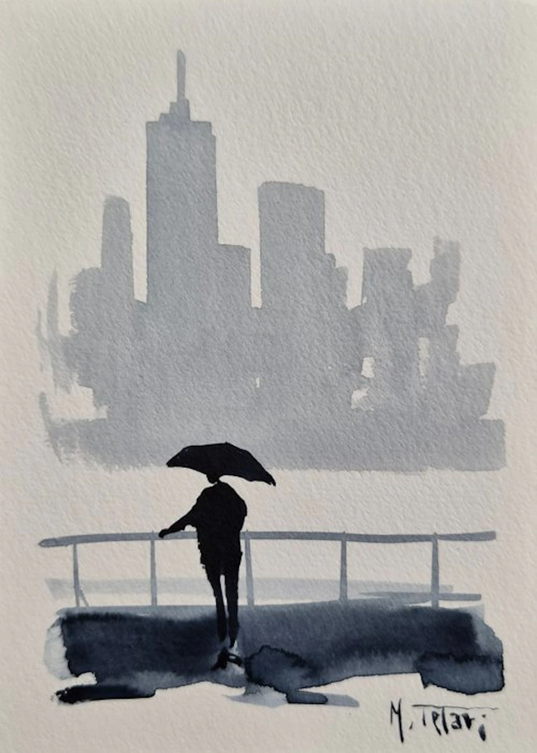 Michele Telari - Vista dal fiume Hudson