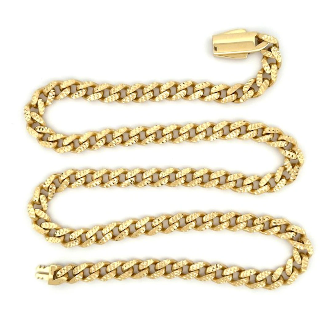 Necklace - 18 kt. Yellow gold - Cuban Link - 50 cm