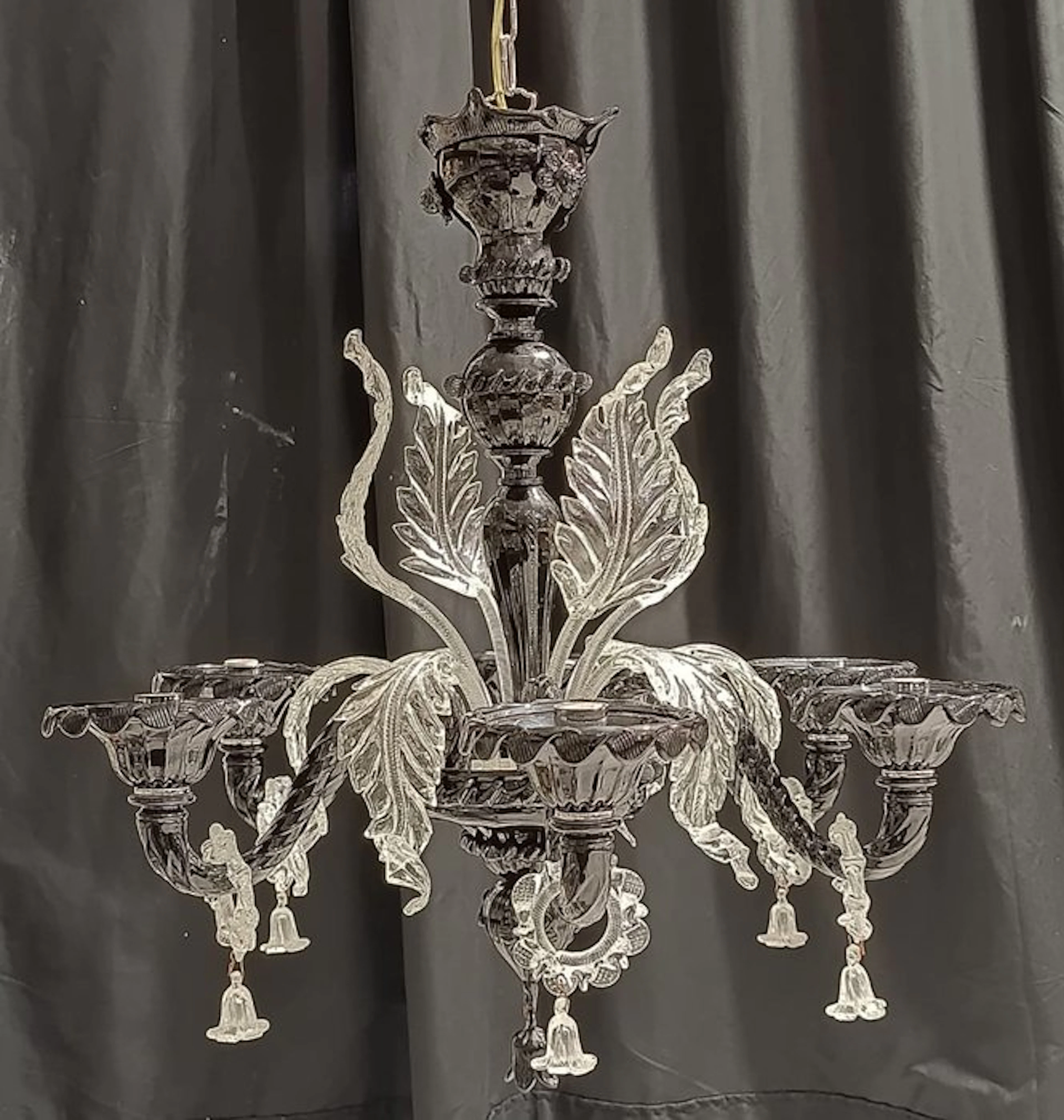 Chandelier - Nero - Murano glass - 6 lights