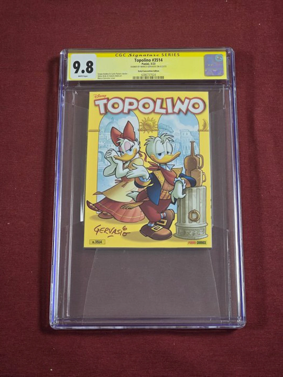 Topolino #3514 - Signed by Gervasio - 1 Signed graded...