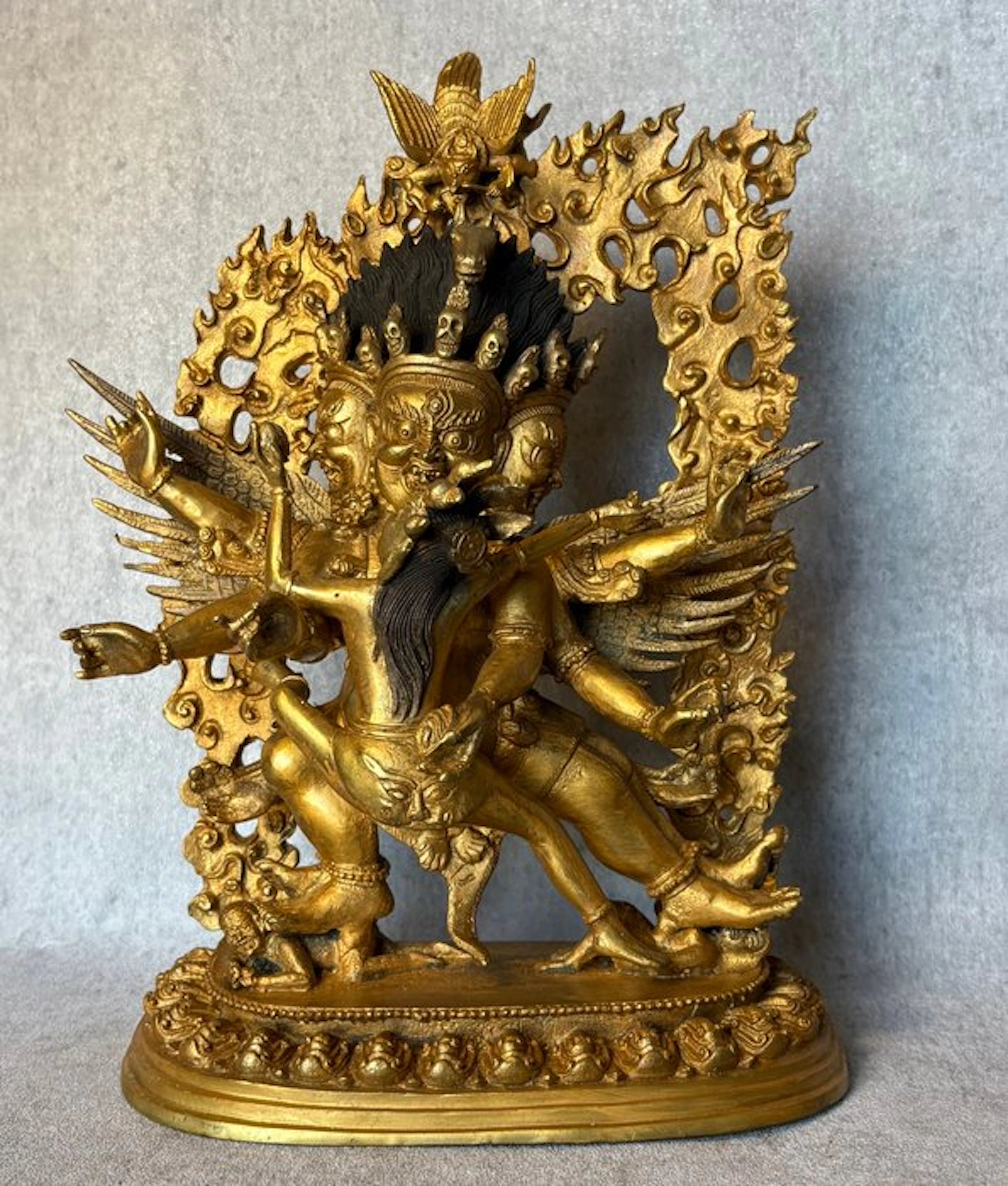 Vajrakilaya 30 cm / 3.2 kg - Gilded bronze - Asia