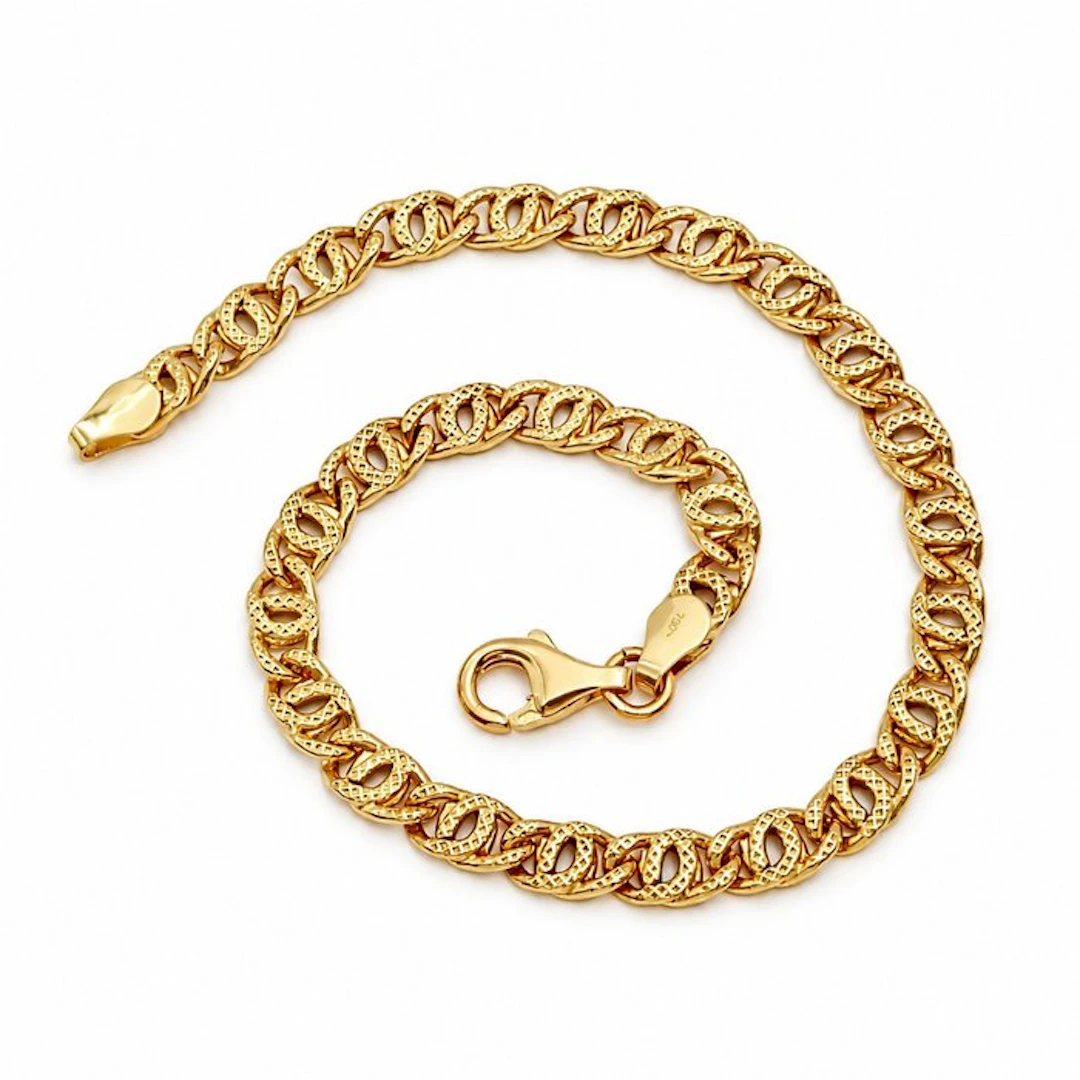 No reserve price - Bracelet - 18 kt. Yellow gold - Made in Italy - Handmade