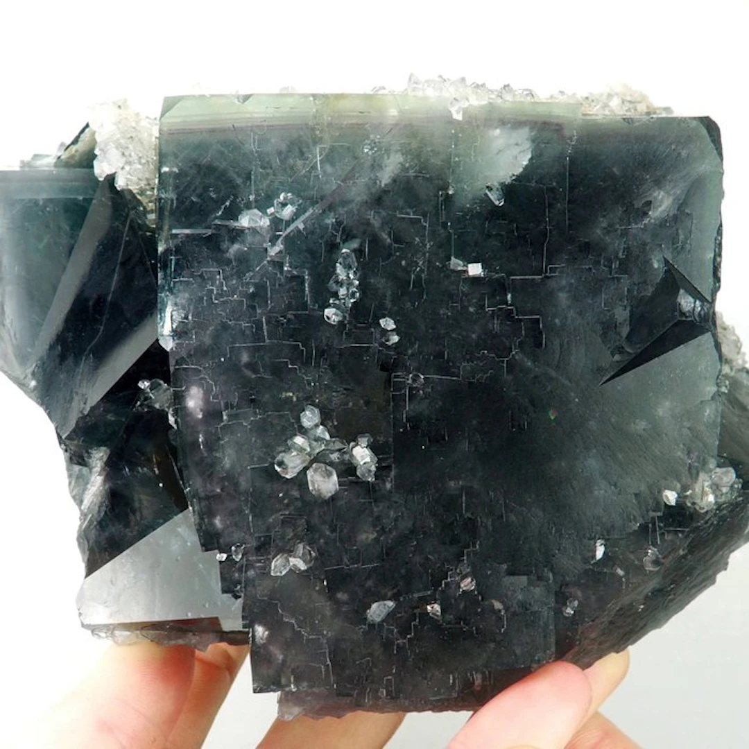 Fluorite, Quartz - Akwana, Benue, Nigeria - Height: 14 cm - Width: