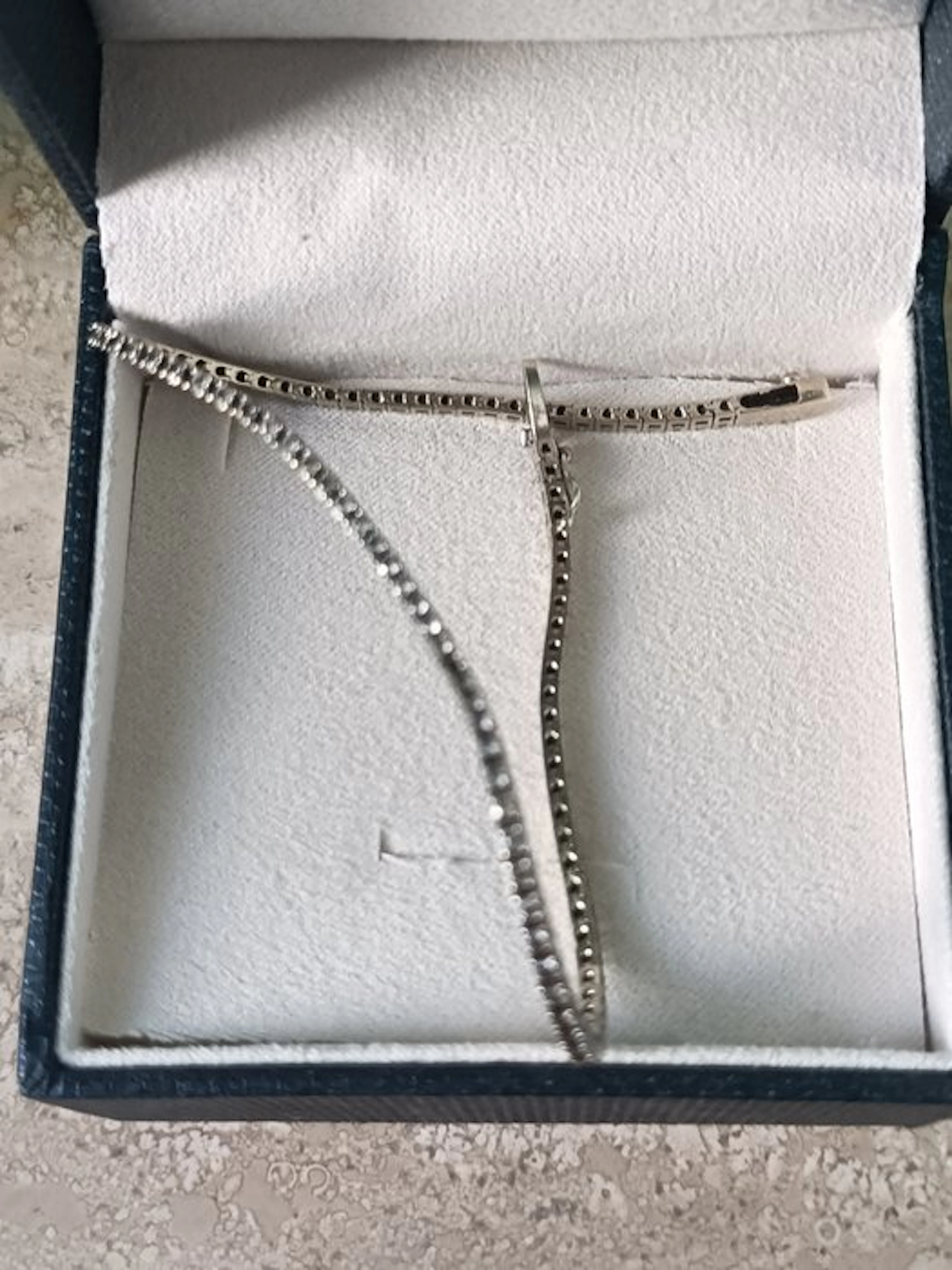 Tennis bracelet - 18 kt. White gold