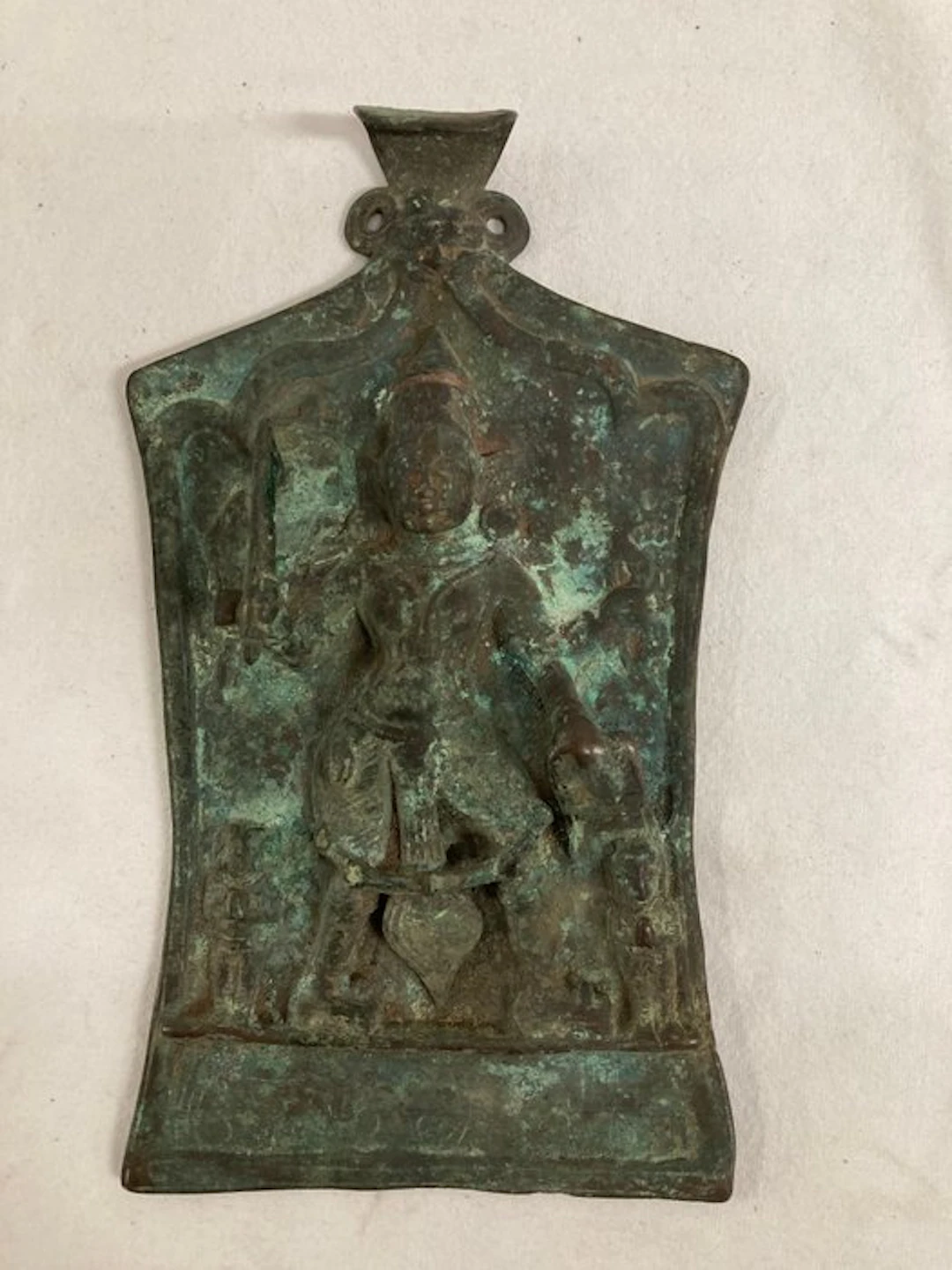 Khandoba votive plaque - Bronze - India - 18th-19th century