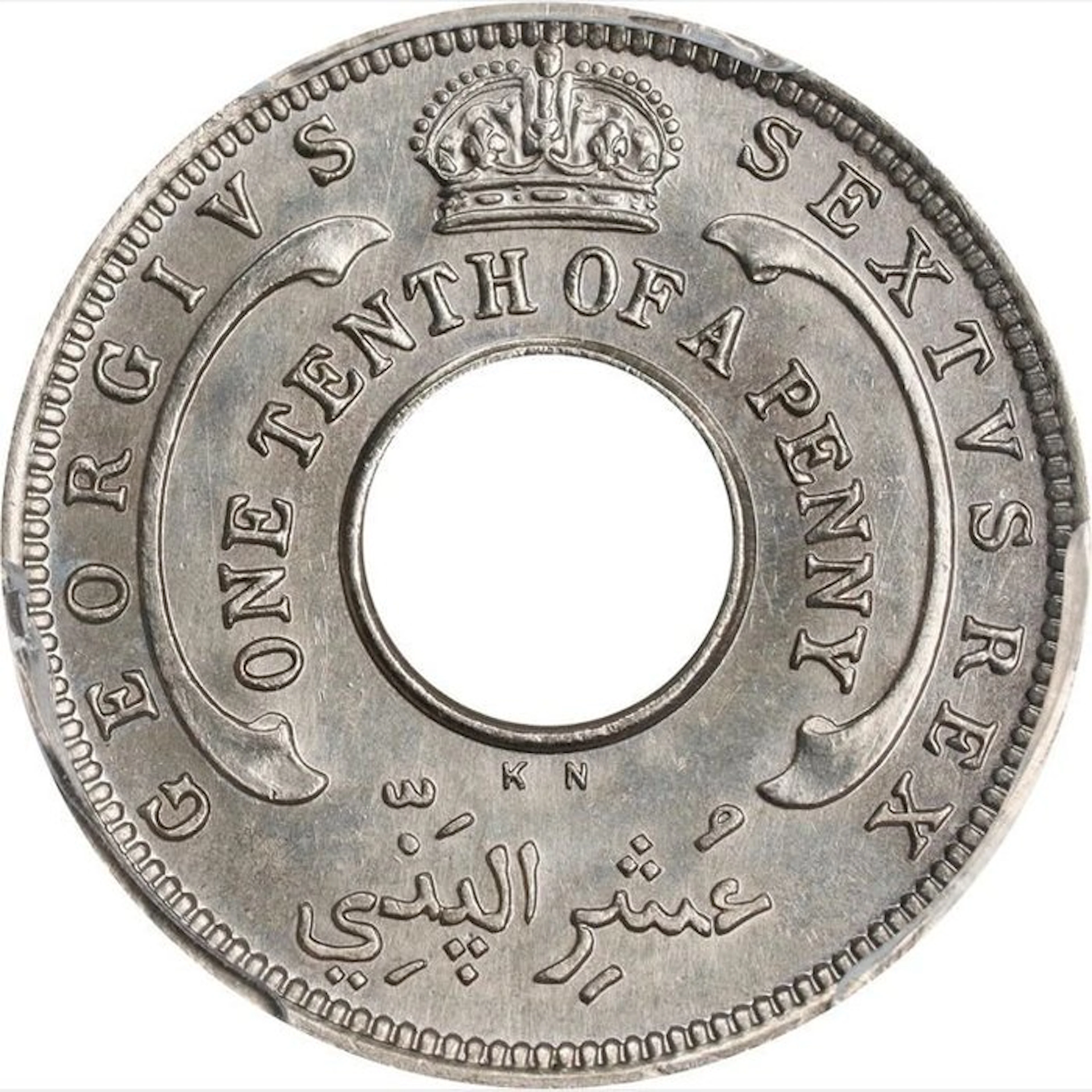 British West Africa. George VI. 1/10 Penny 1950 - PCGS MS66