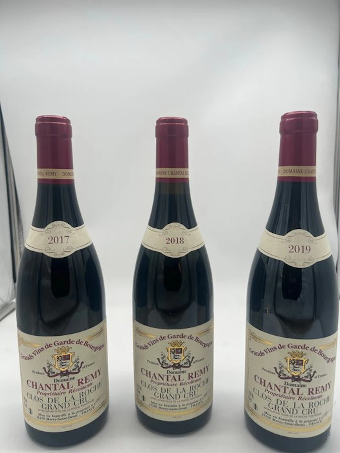 2017 2018 & 2019 Chantal Remy - Clos de la Roche Grand Cru - 3 Bottles (0.75L)