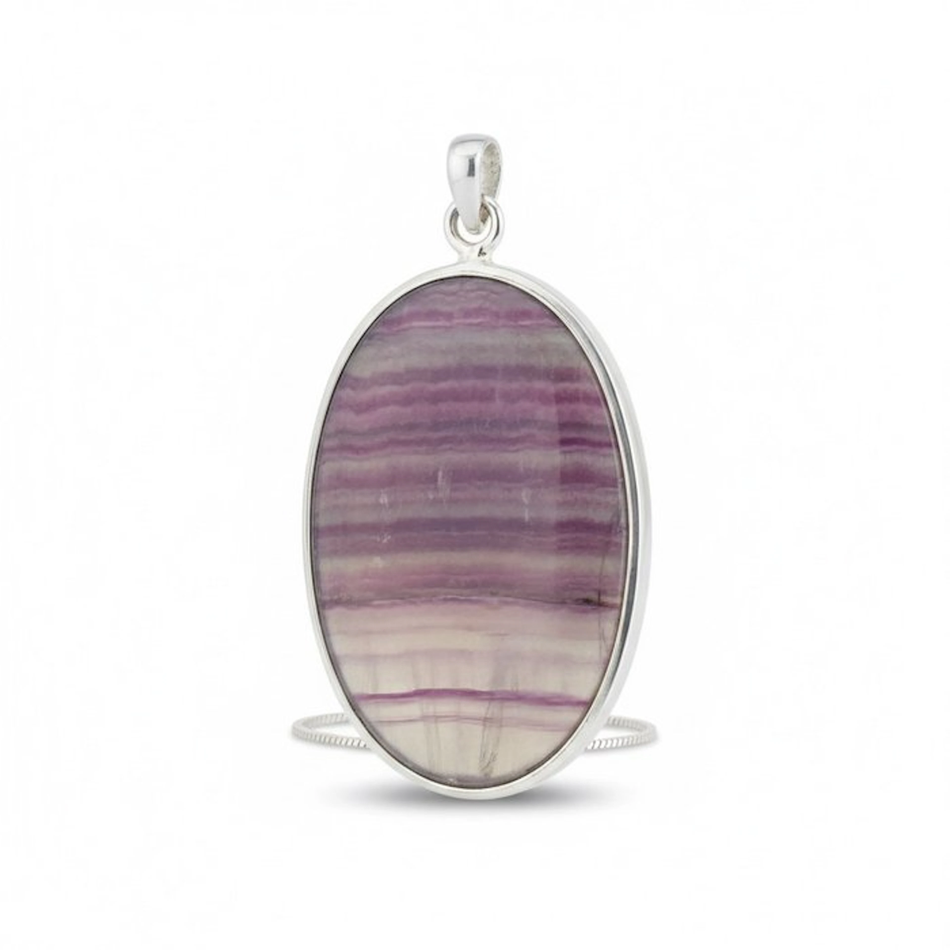 Natural banded fluorite