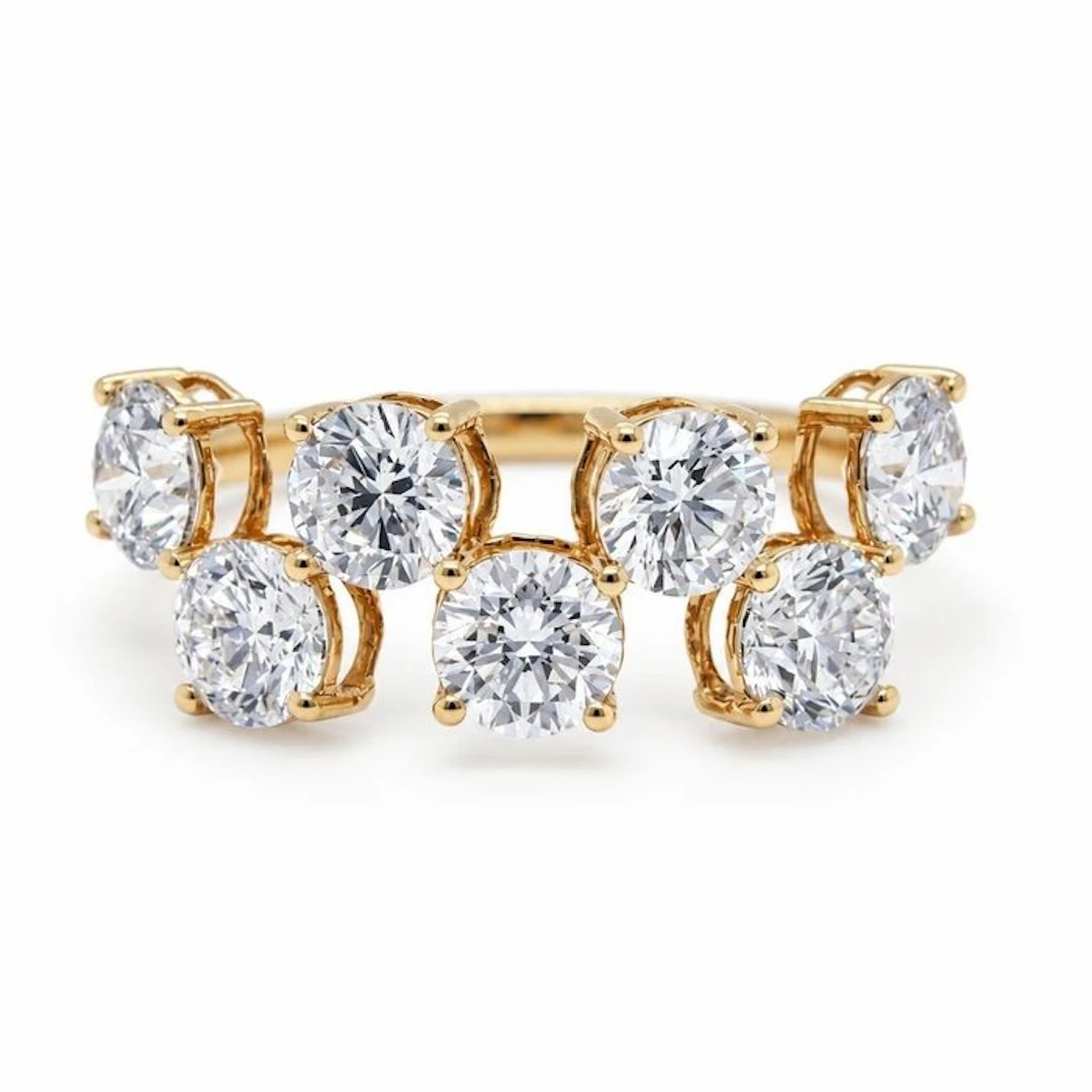 No reserve price - Ring - 14 kt. Yellow gold - 2.26ct. tw. Diamond (Lab-grown)