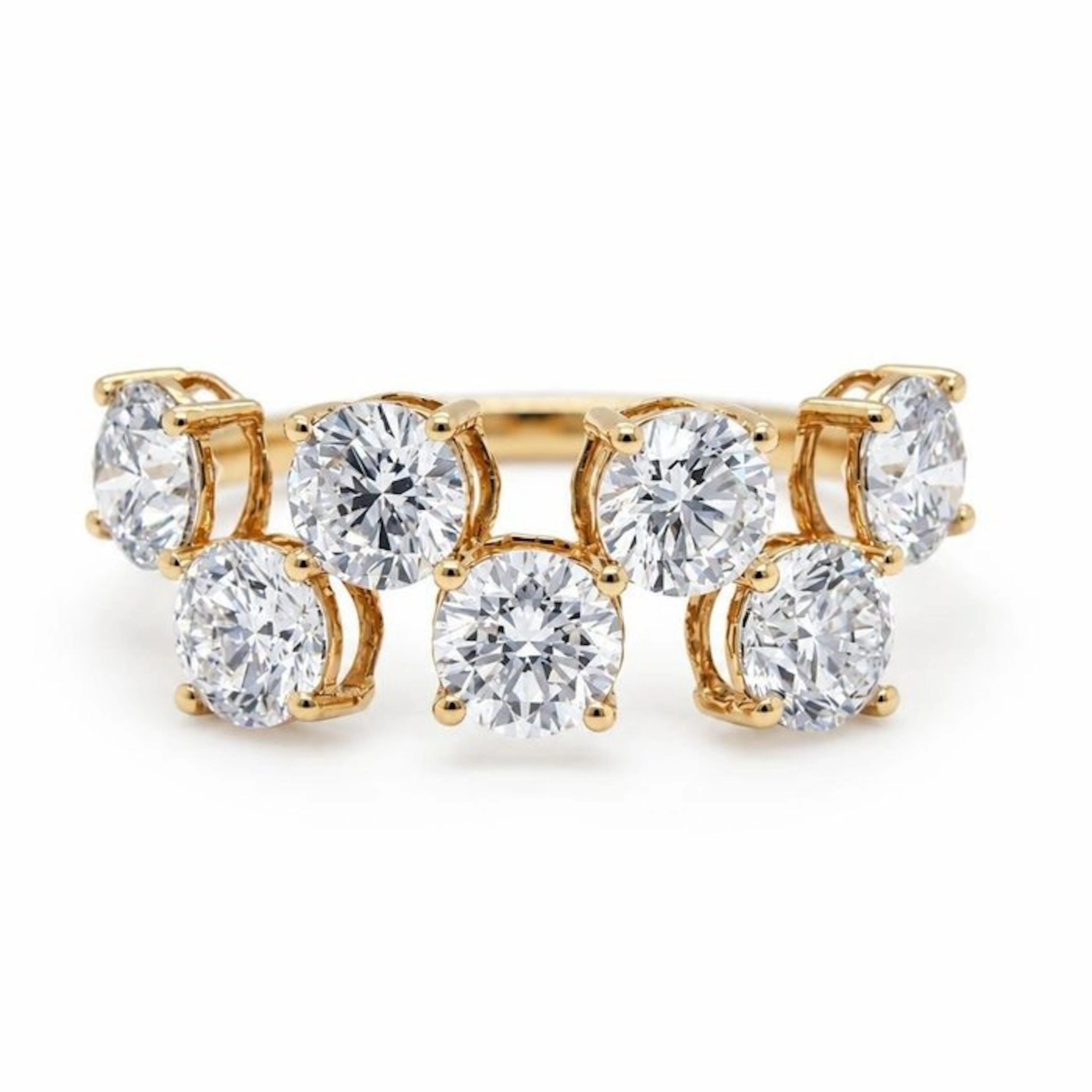 No reserve price - Ring - 14 kt. Yellow gold - 2.26ct. tw. Diamond (Lab-grown)