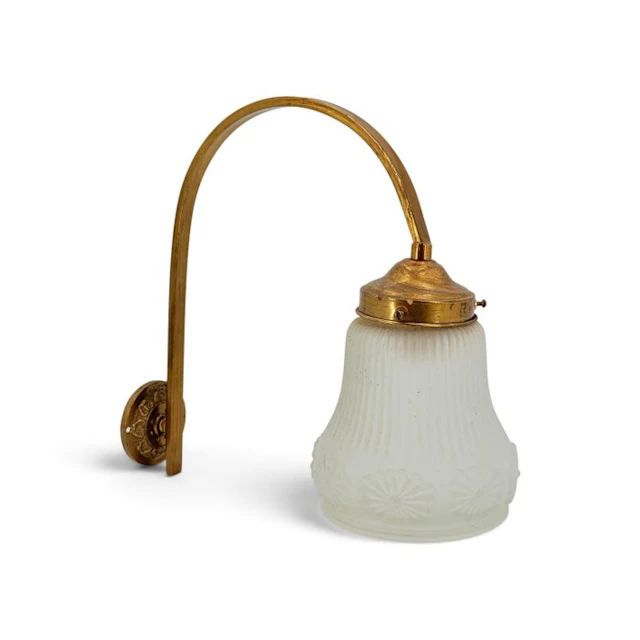 Wall lamp - Gooseneck - Brass - Flor