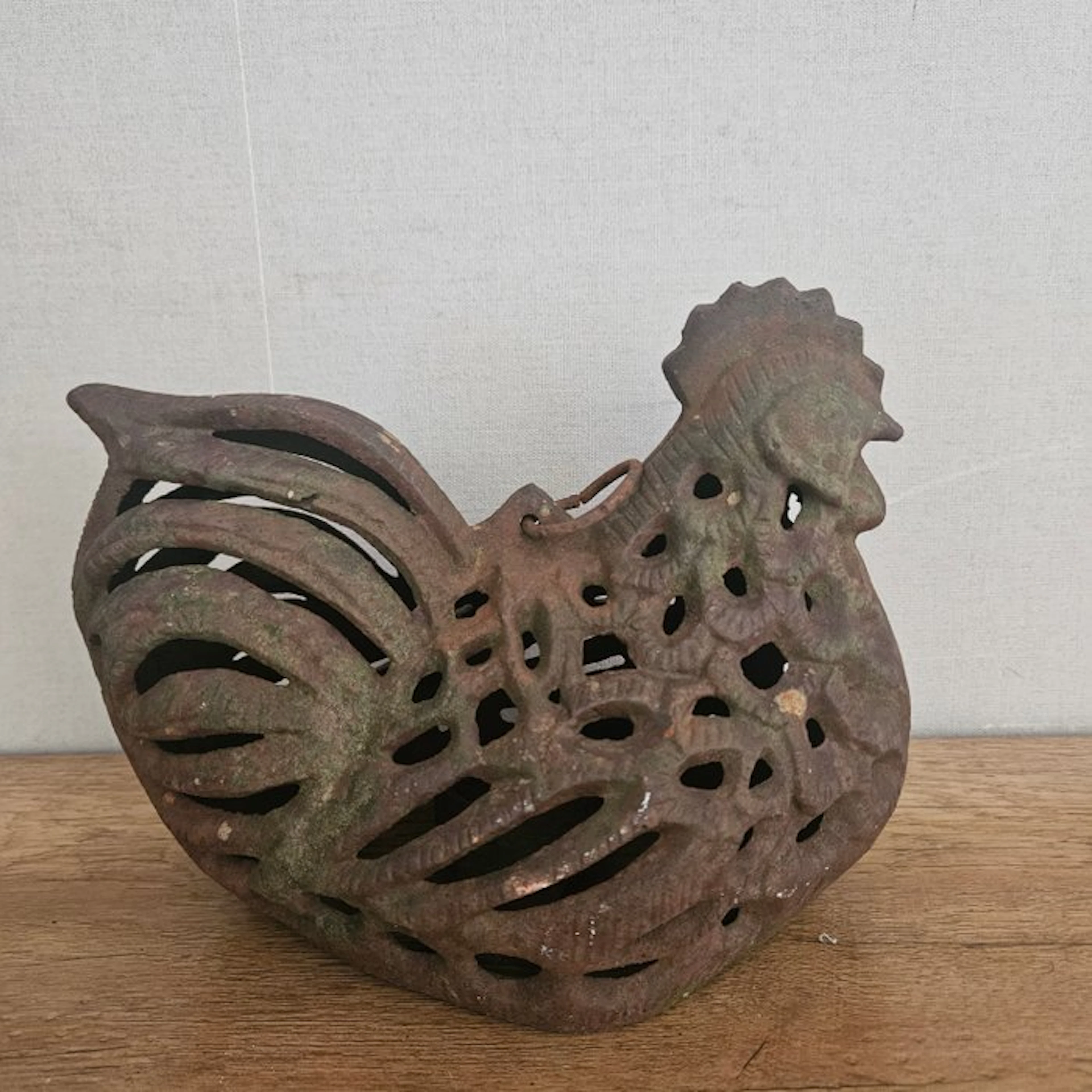 Figure - Lantaarn - kaarsenhouder - cast iron