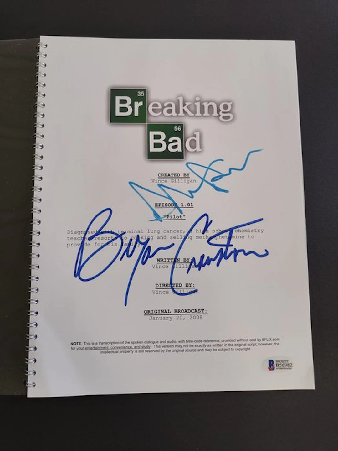 Breaking Bad - Pilot Episode Full Script – Bryan Cranston...