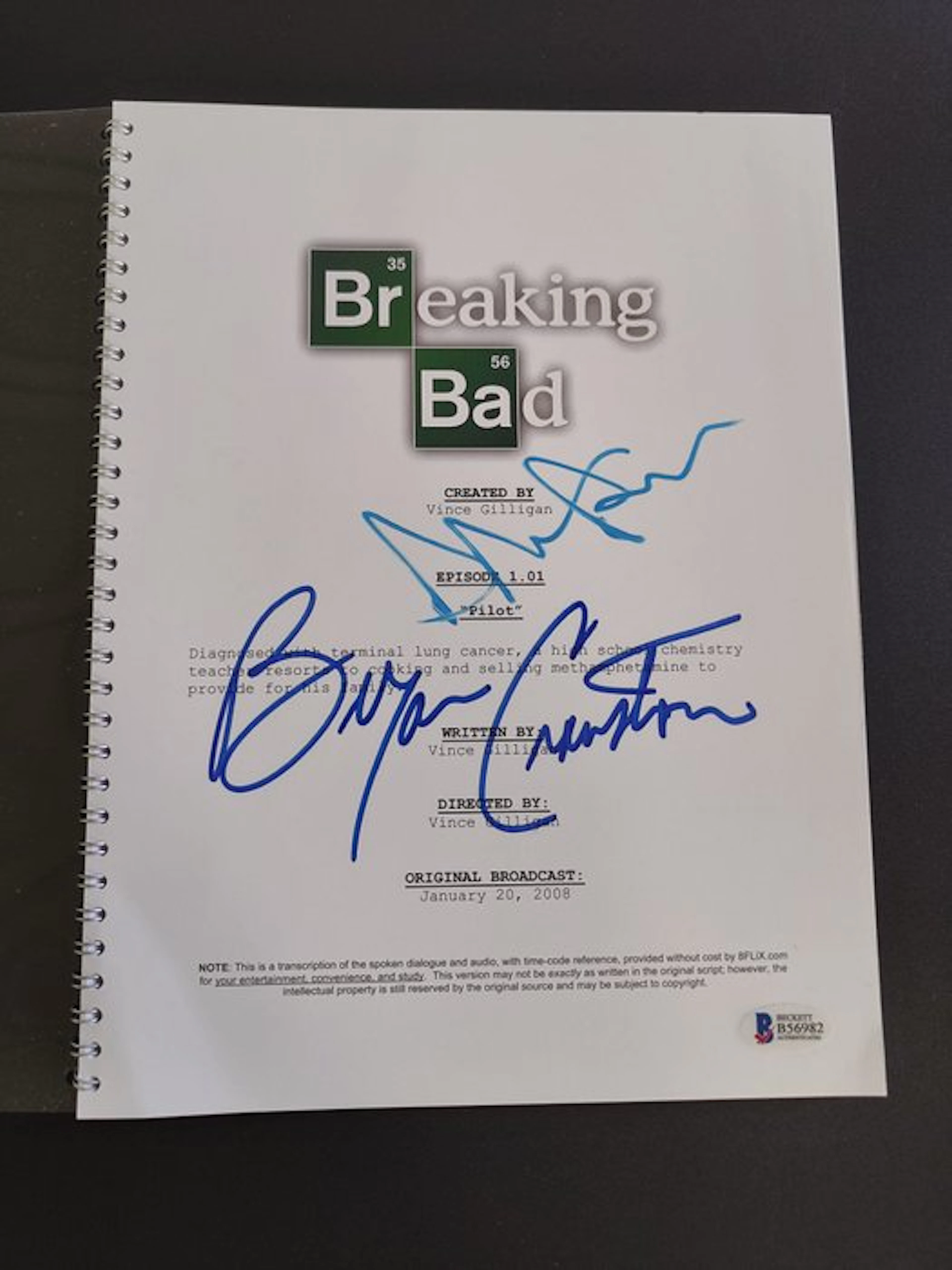 Breaking Bad - Pilot Episode Full Script – Bryan Cranston...