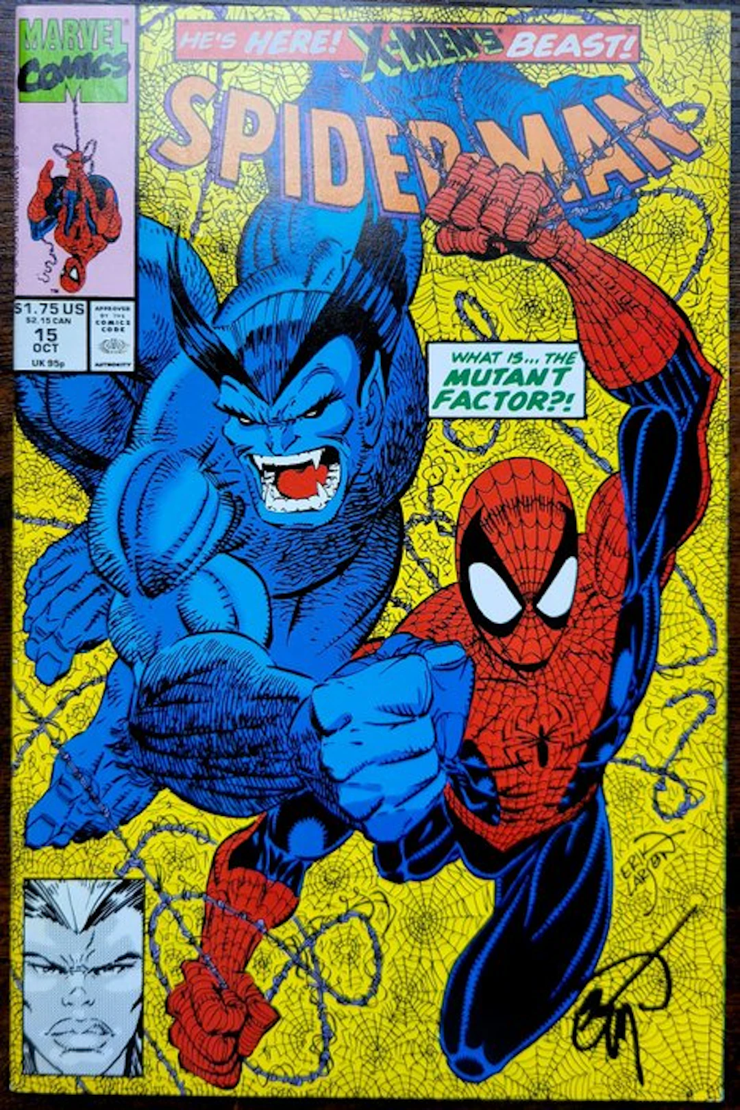 Lots 3 comics signed Spider-Man Vintage 1991-2015...