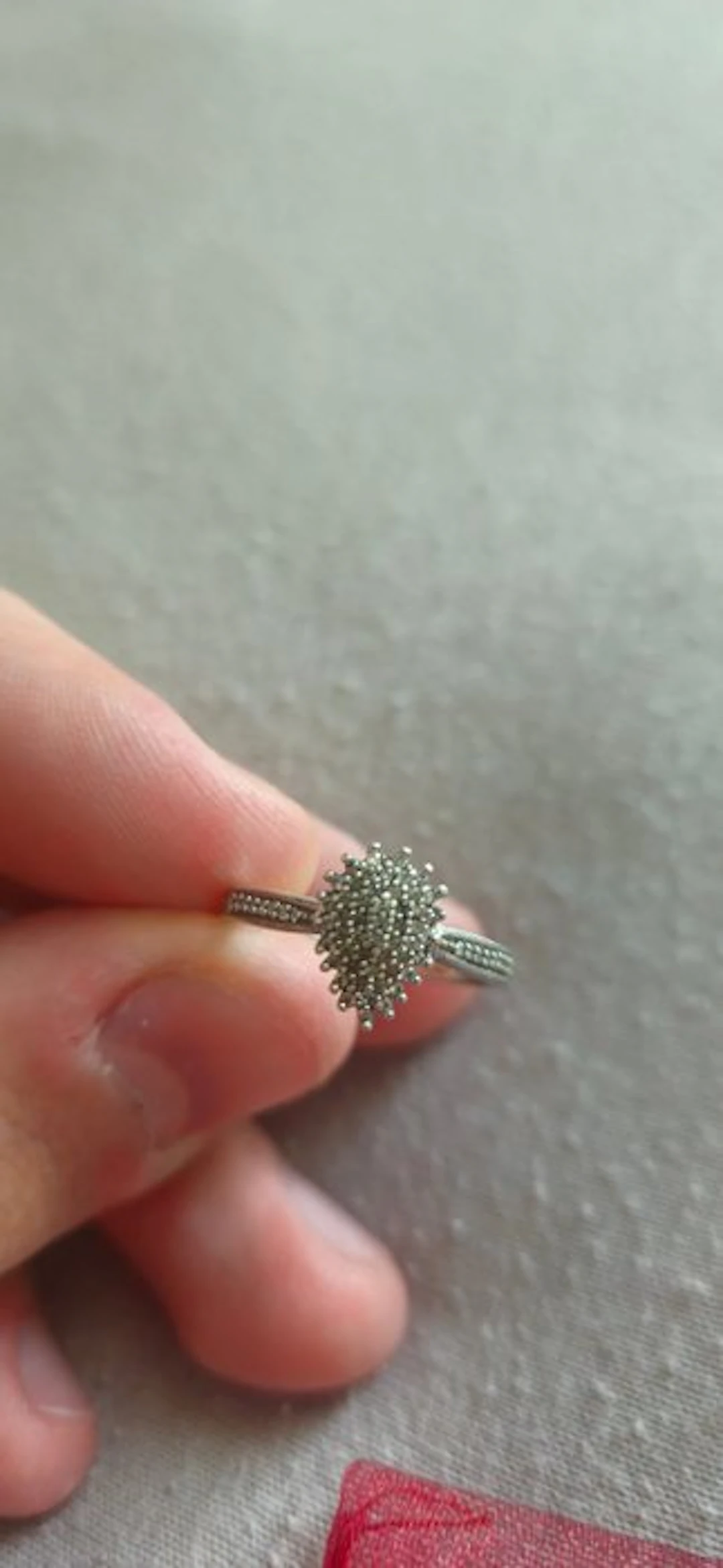 No reserve price - Ring Silver - 0.40ct. tw. Diamond (Natural) - Diamond