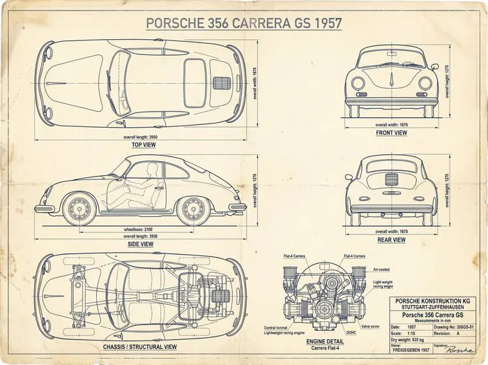 Shmidt.Art - Porsche - Porsche 356 Carrera GS 1957 - 1950s