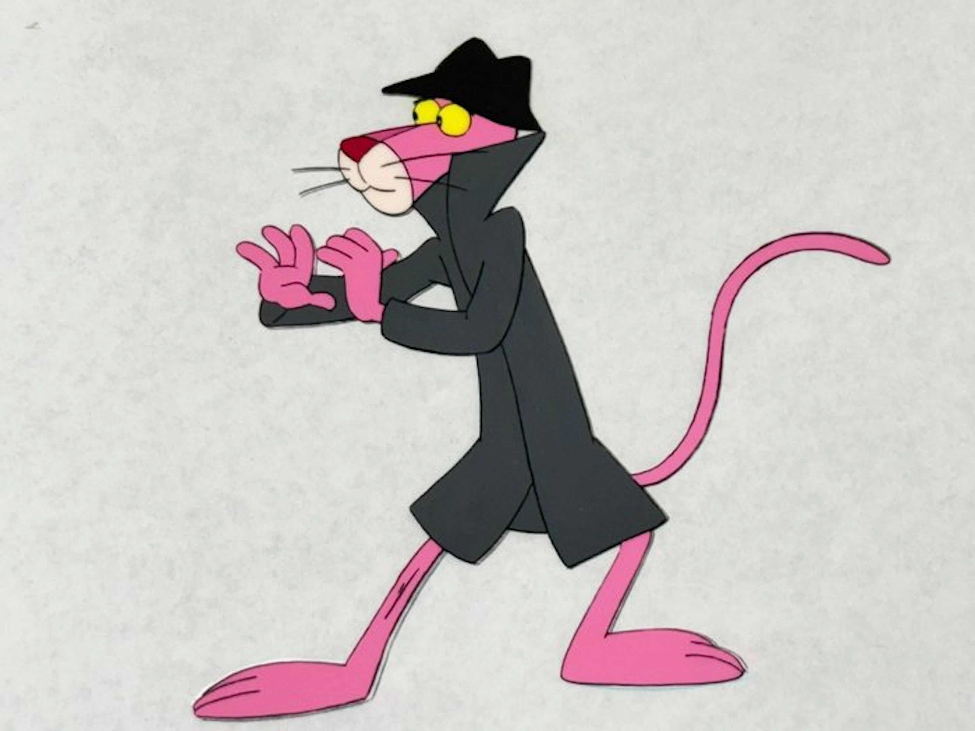 Friz Freleng - Original animation cel and drawing of Pink...